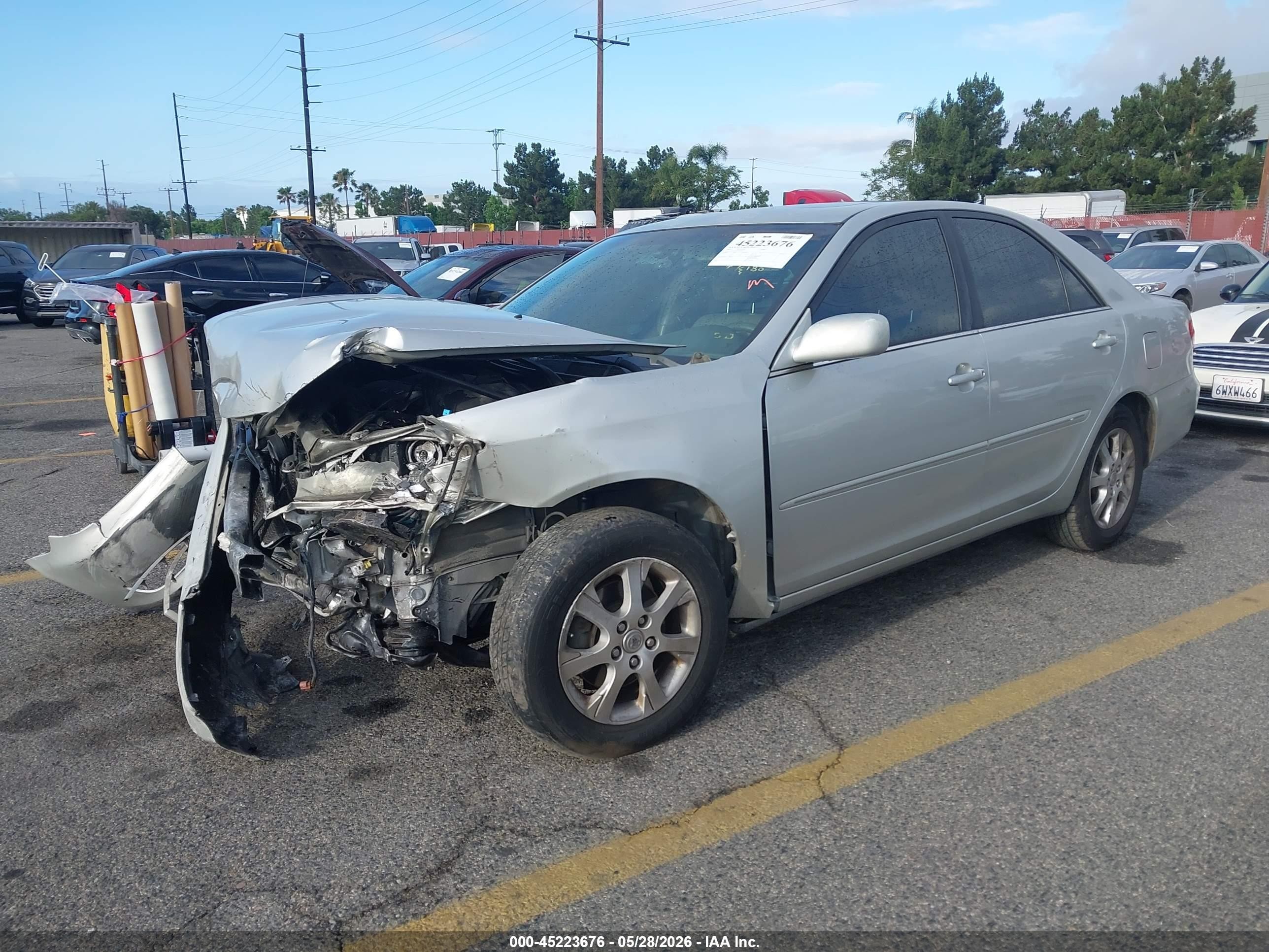 2005 Toyota Camry Xle V6 Silver vin: 4T1BF32K15U592365