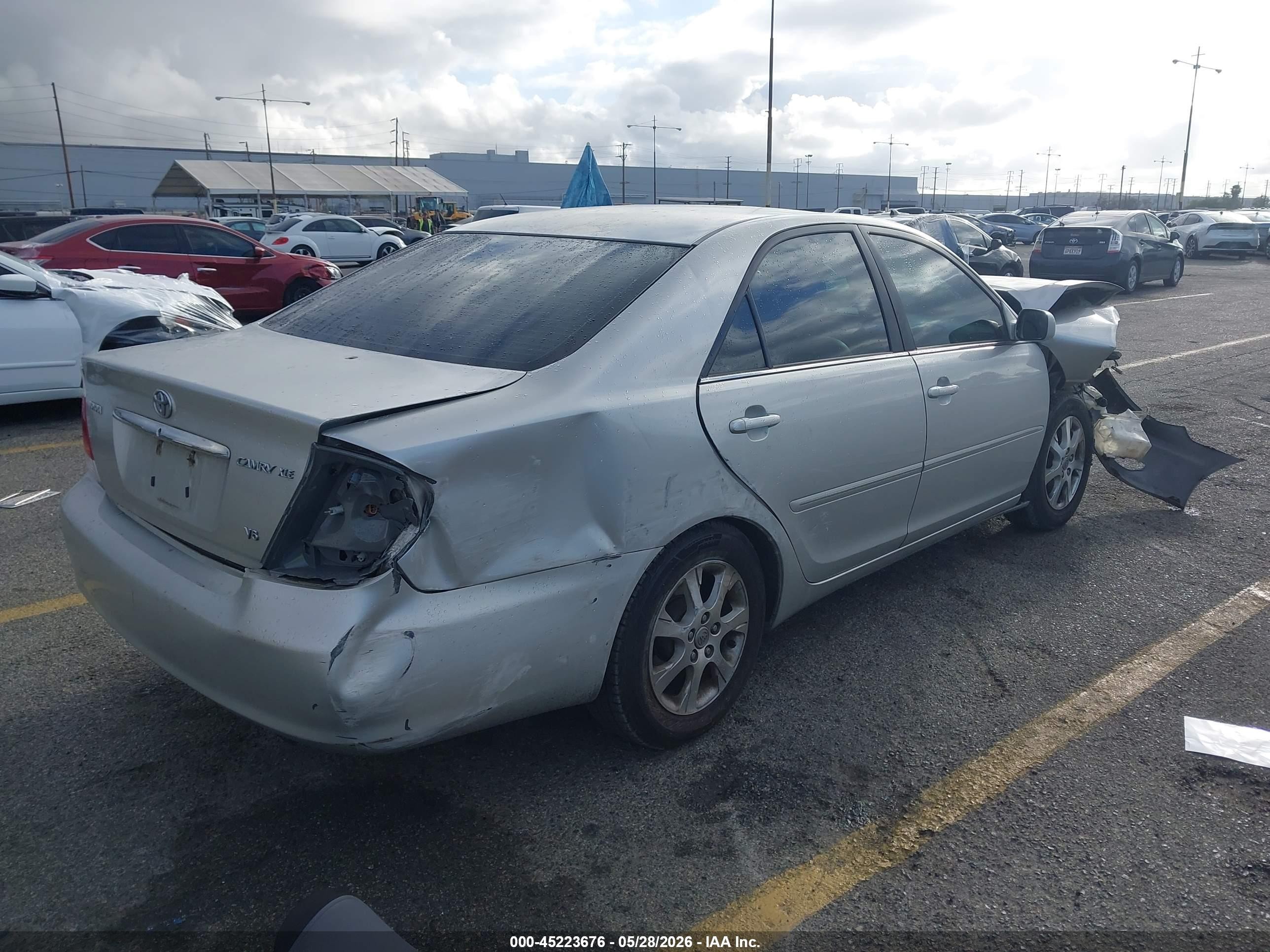 2005 Toyota Camry Xle V6 Silver vin: 4T1BF32K15U592365
