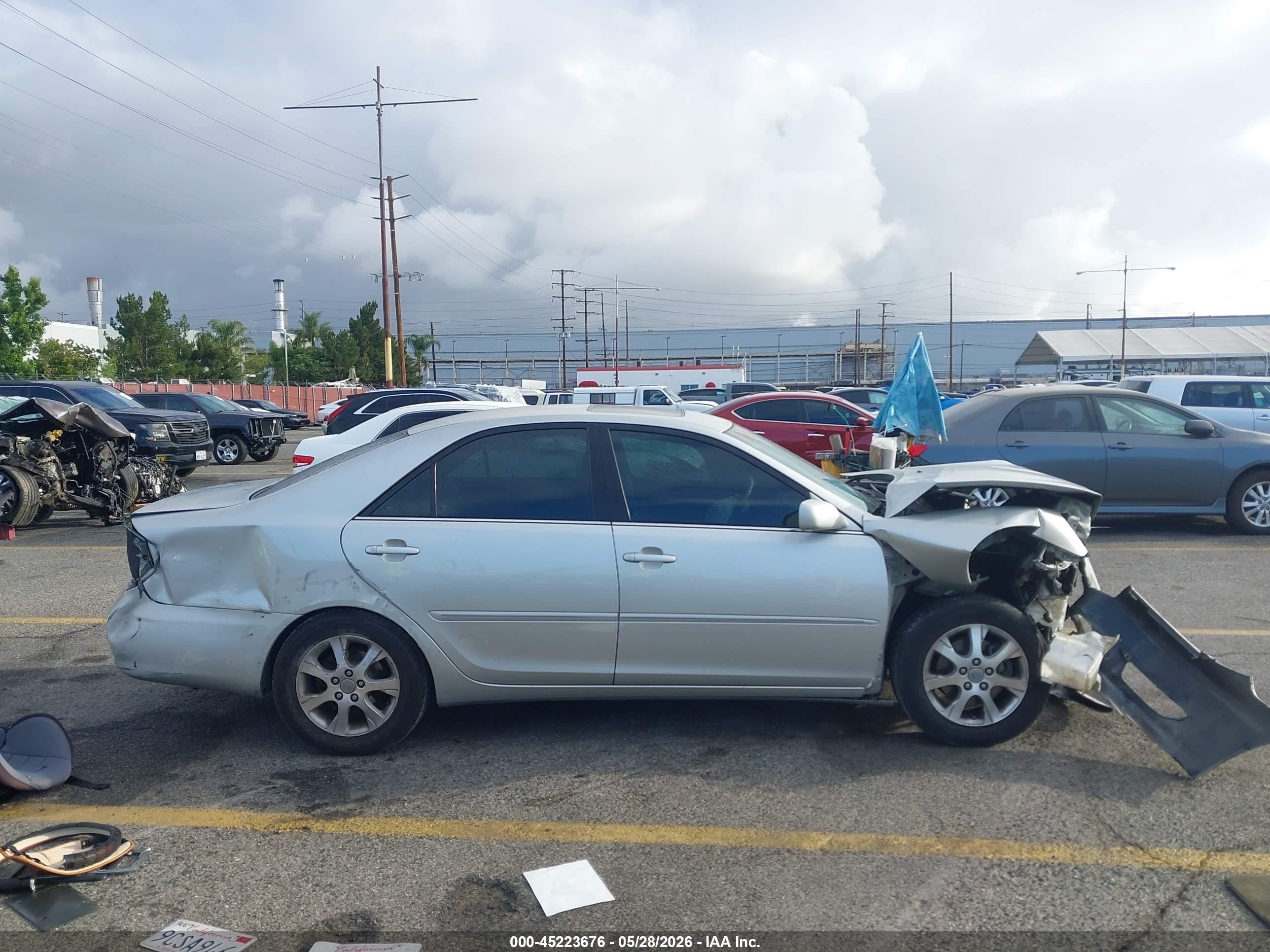 2005 Toyota Camry Xle V6 Silver vin: 4T1BF32K15U592365