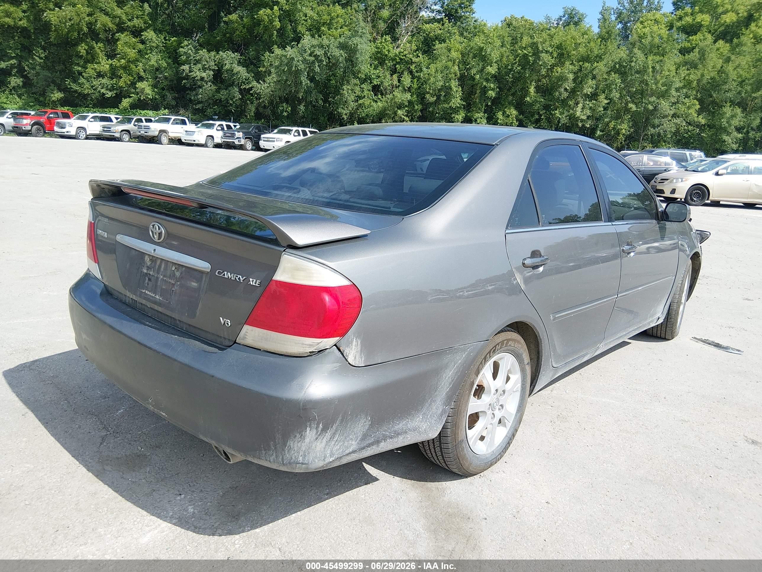 2006 Toyota Camry Xle V6 Gray vin: 4T1BF32K16U627911