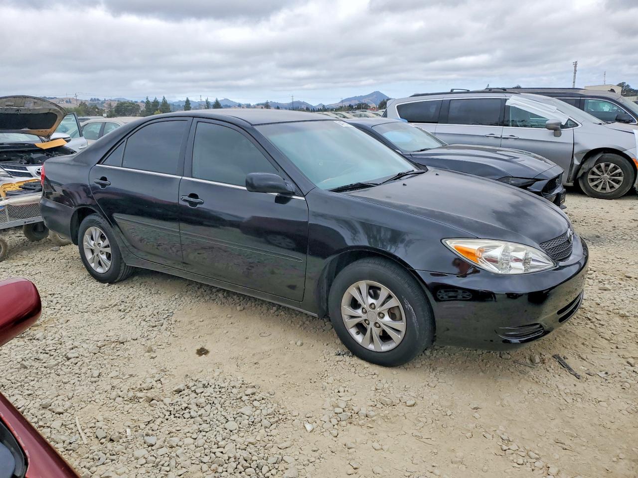 2004 Toyota Camry Le V6 Black vin: 4T1BF32K24U079673