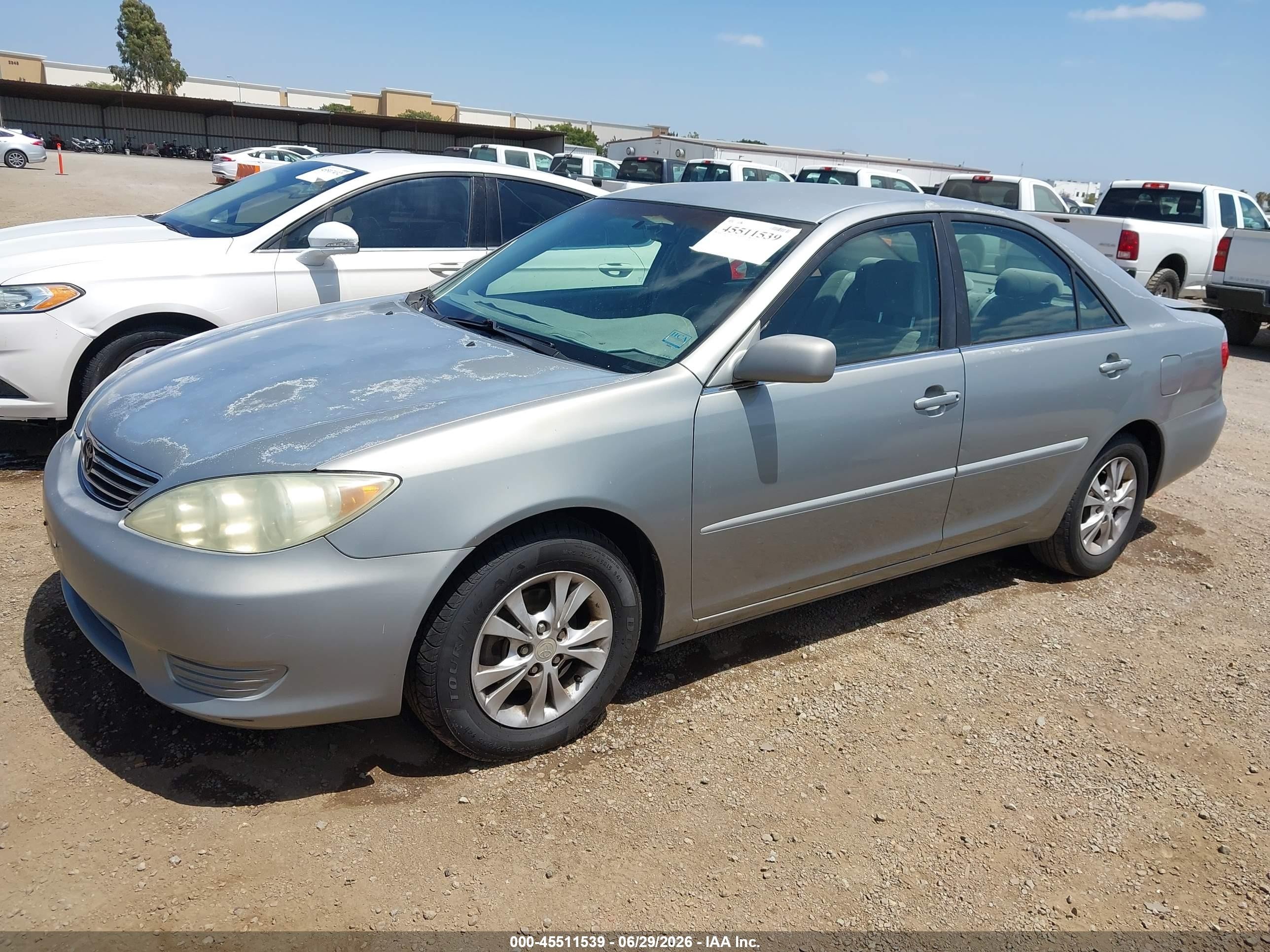 2005 Toyota Camry Le V6 Silver vin: 4T1BF32K25U621310