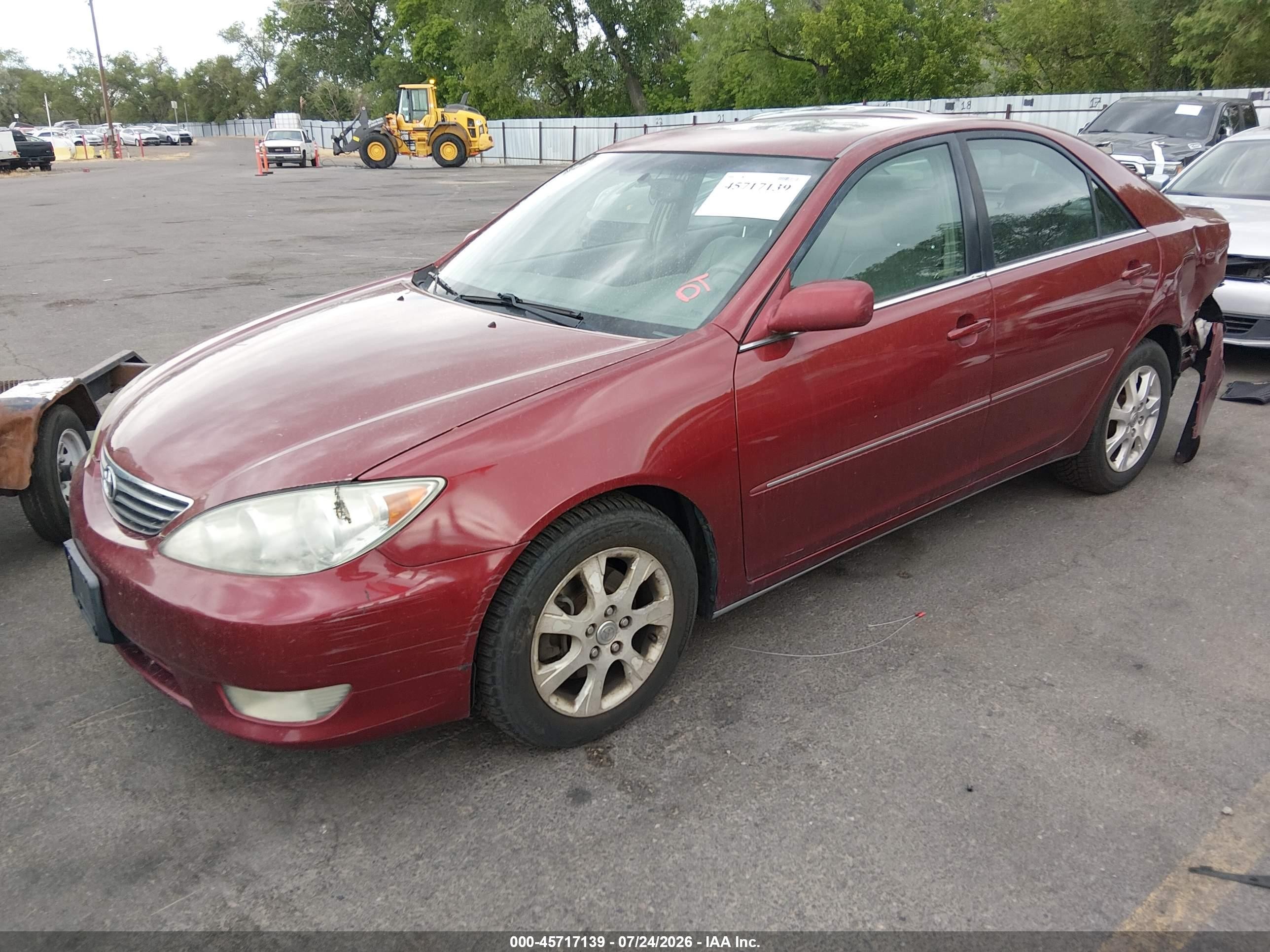 2006 Toyota Camry Xle V6 Burgundy vin: 4T1BF32K26U114053
