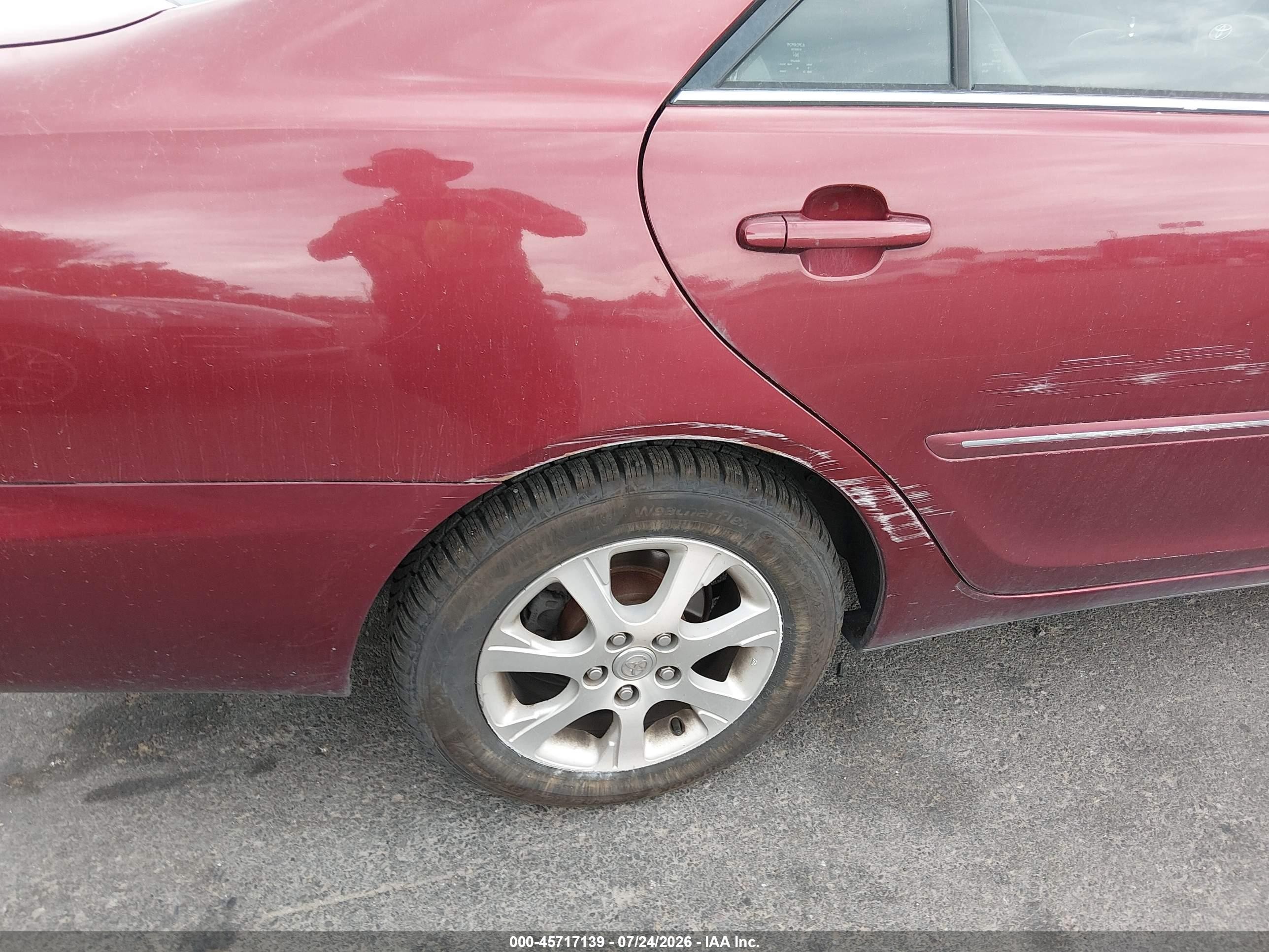 2006 Toyota Camry Xle V6 Burgundy vin: 4T1BF32K26U114053