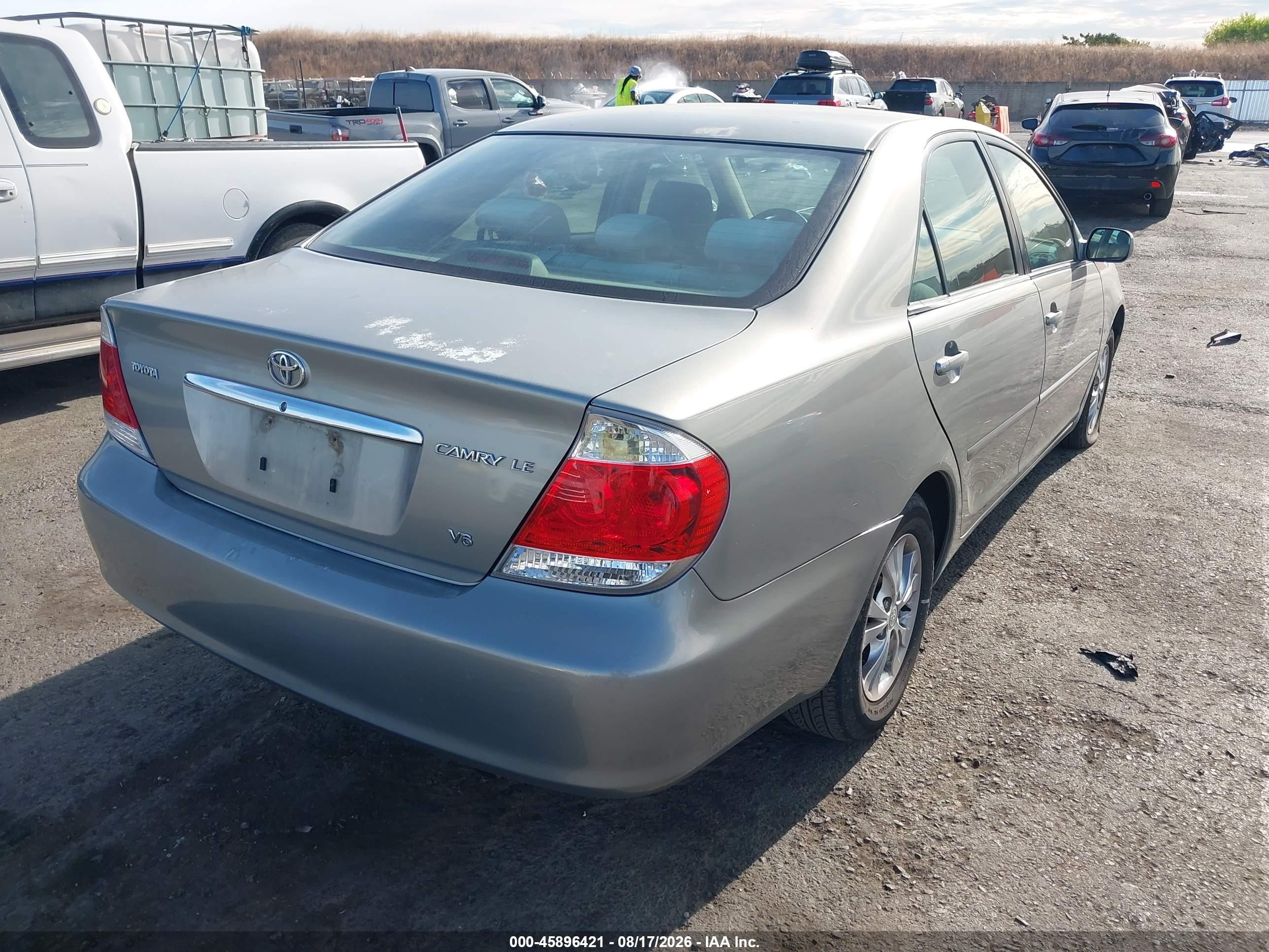 2006 Toyota Camry Le V6 Gray vin: 4T1BF32K26U623348