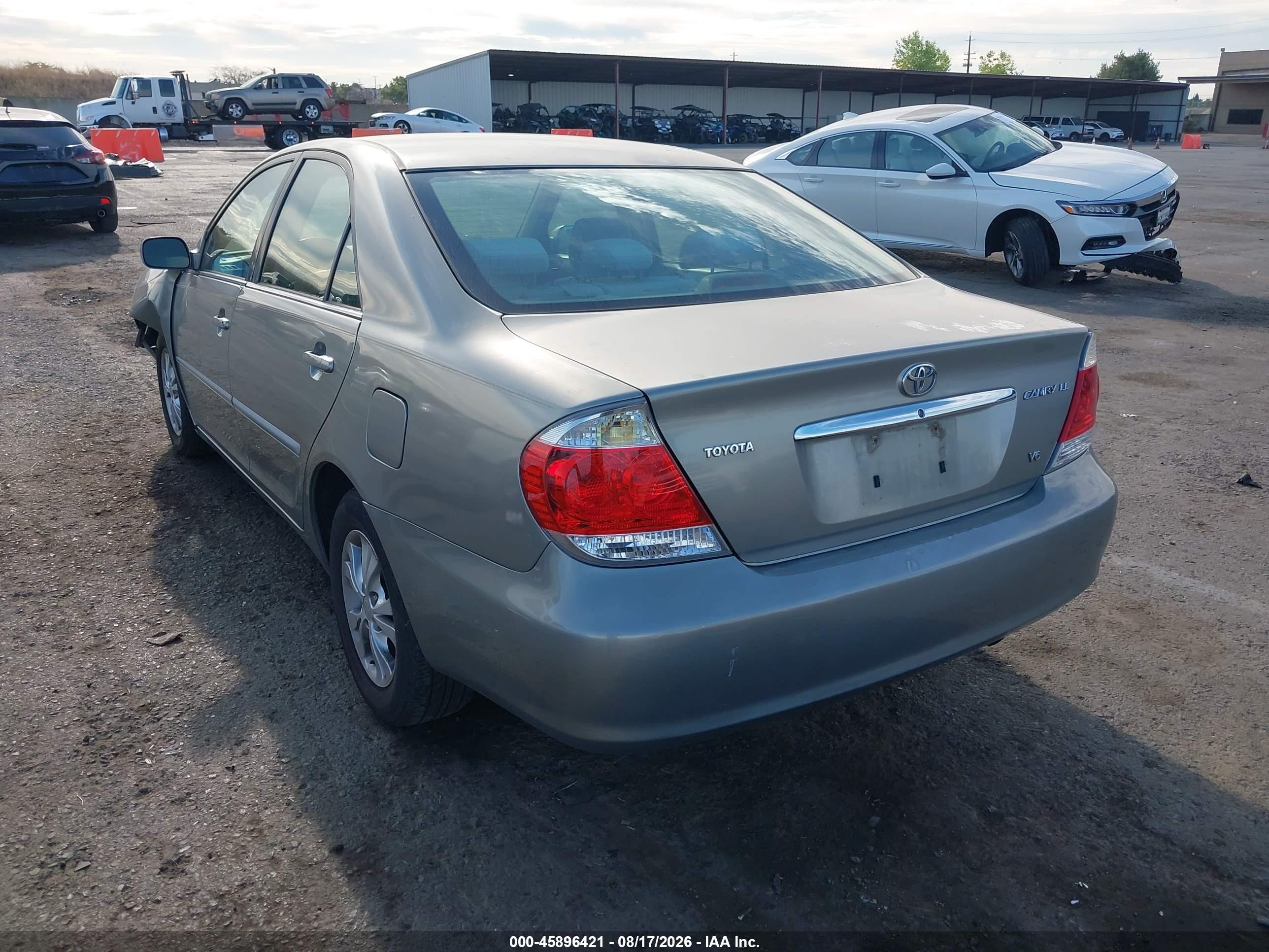 2006 Toyota Camry Le V6 Gray vin: 4T1BF32K26U623348