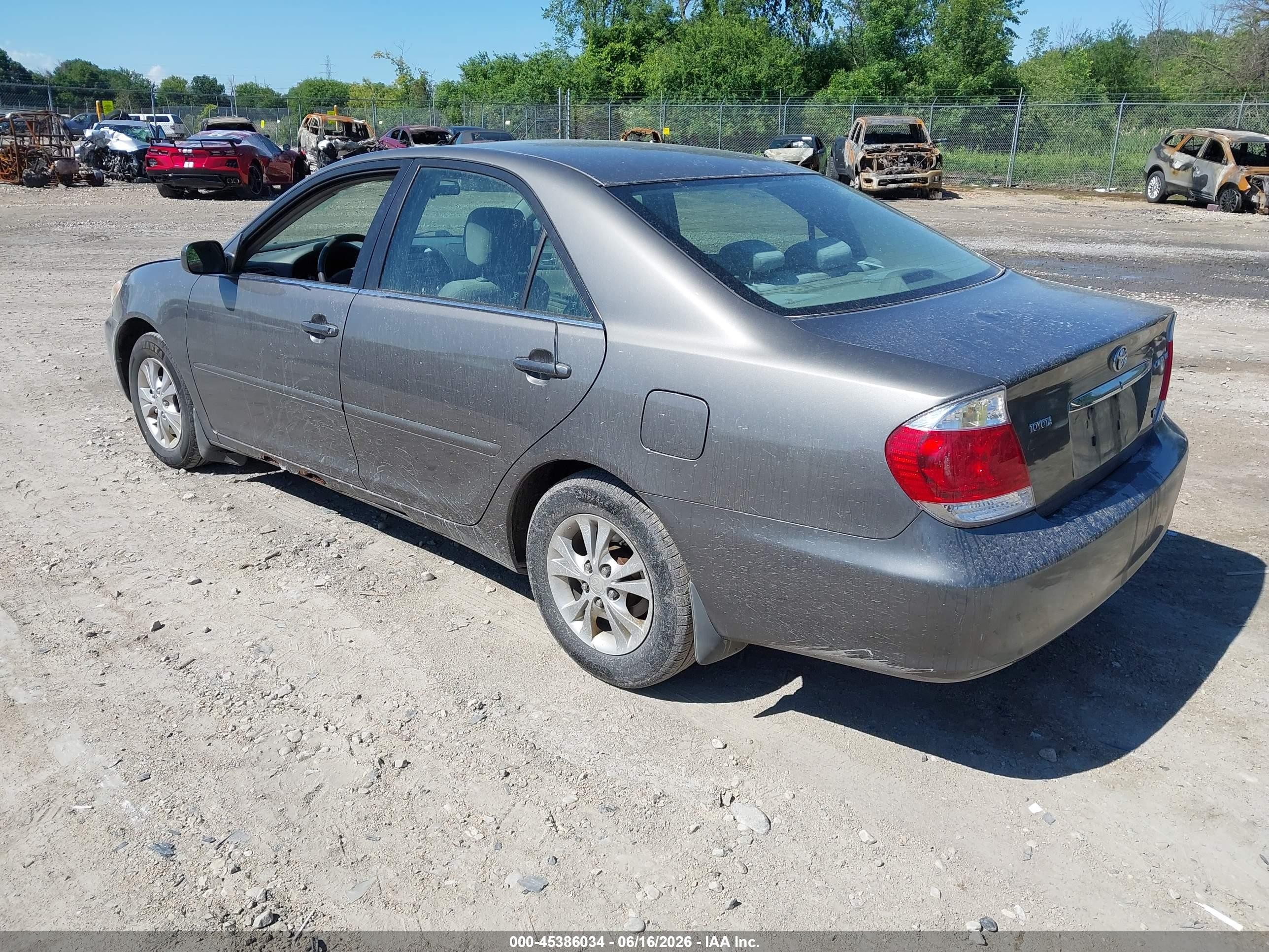 2006 Toyota Camry Le V6 Серый vin: 4T1BF32K26U633636