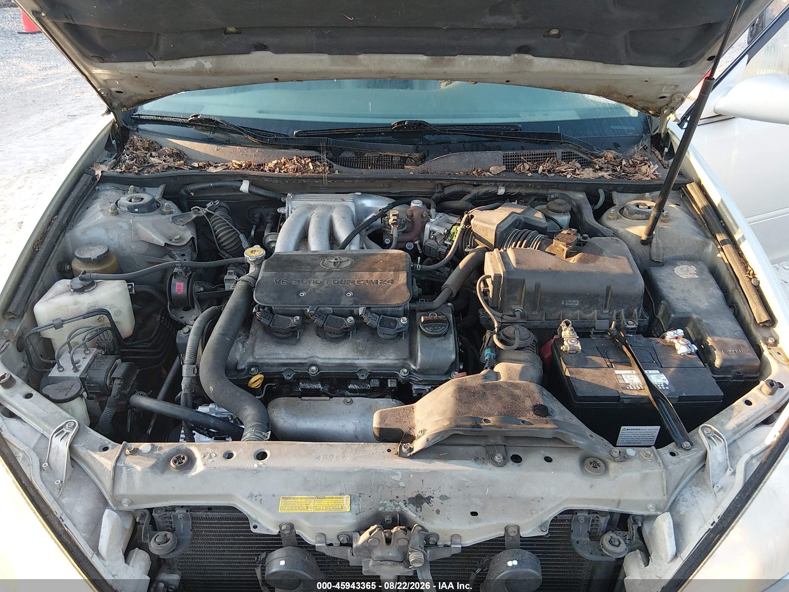 2002 Toyota Camry Le Silver vin: 4T1BF32K32U010293