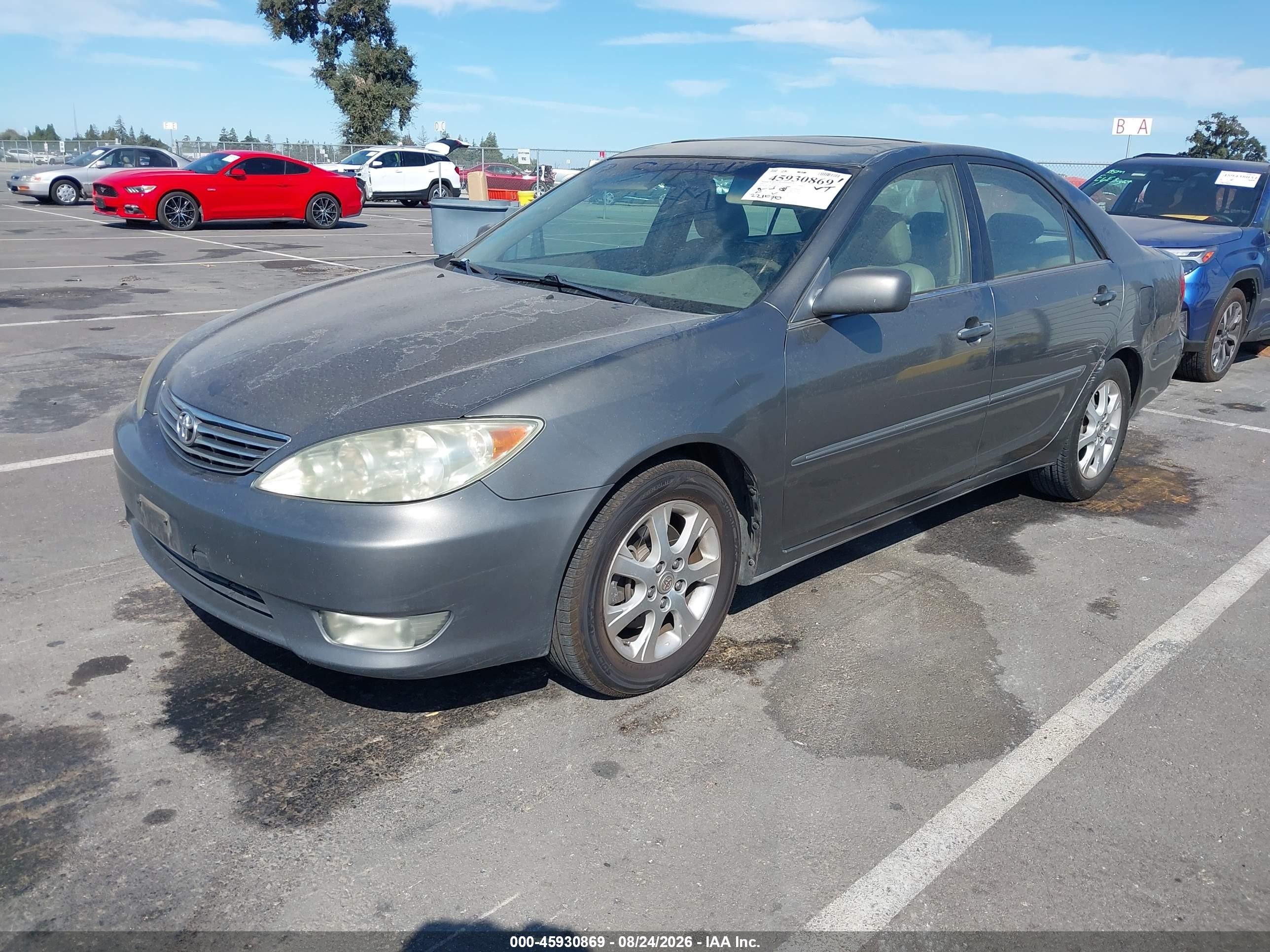 2005 Toyota Camry Xle V6 Gray vin: 4T1BF32K35U593839