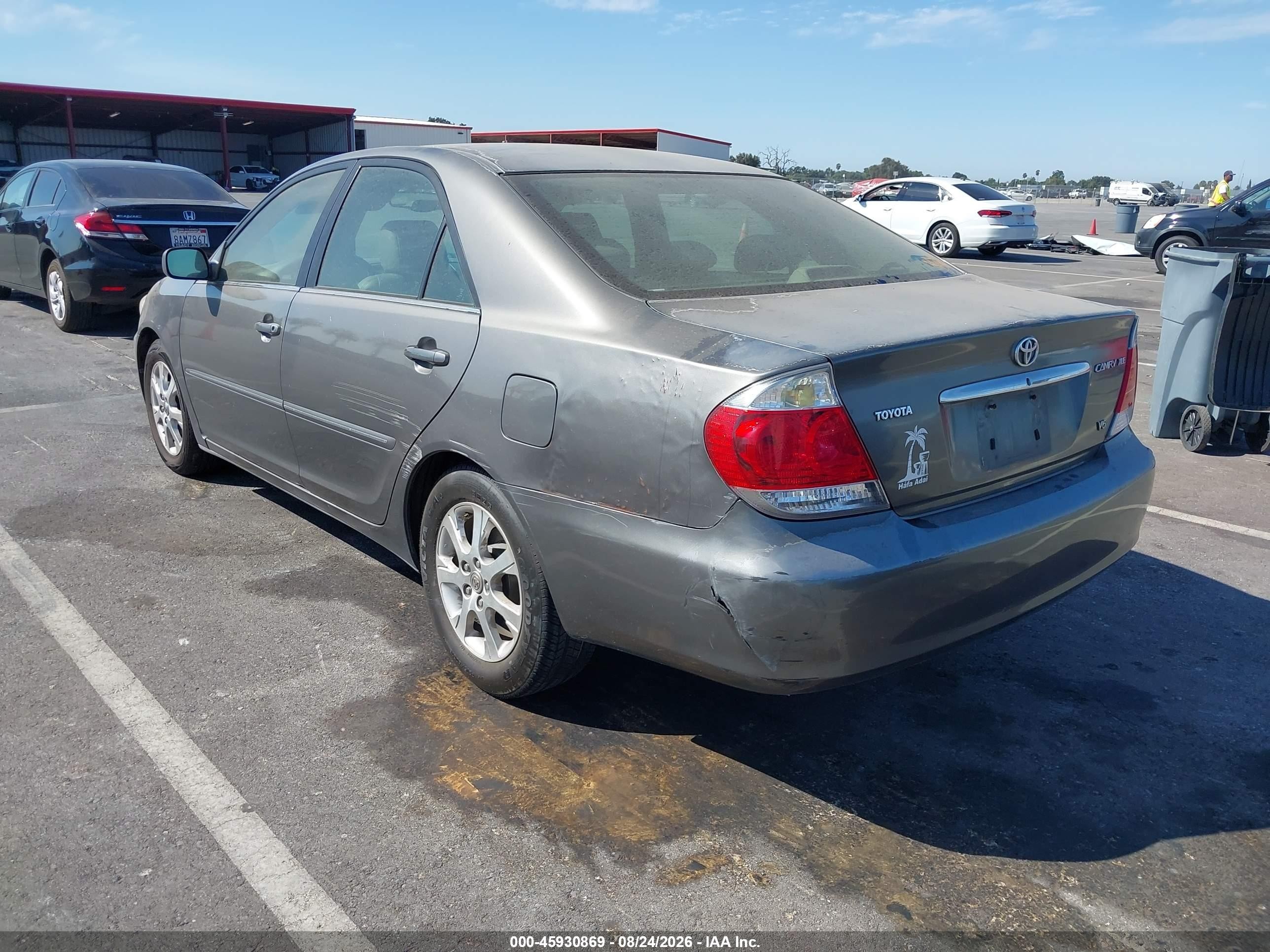 2005 Toyota Camry Xle V6 Gray vin: 4T1BF32K35U593839