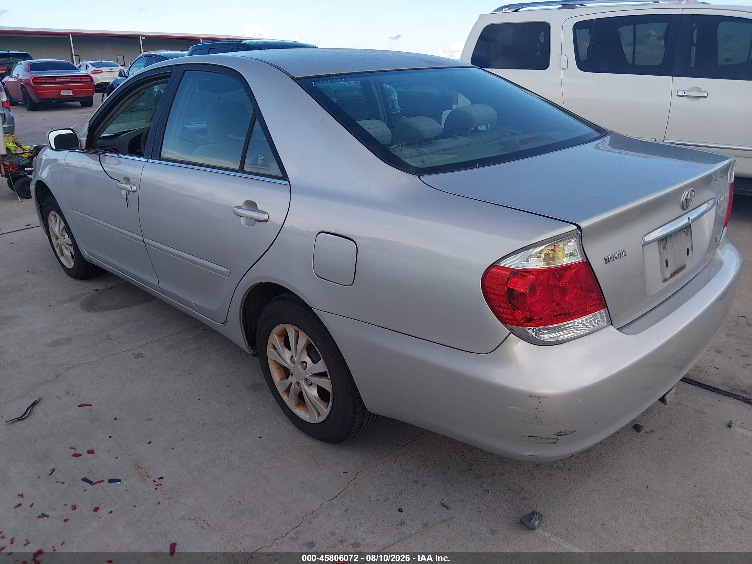 2005 Toyota Camry Le V6 Silver vin: 4T1BF32K35U615001