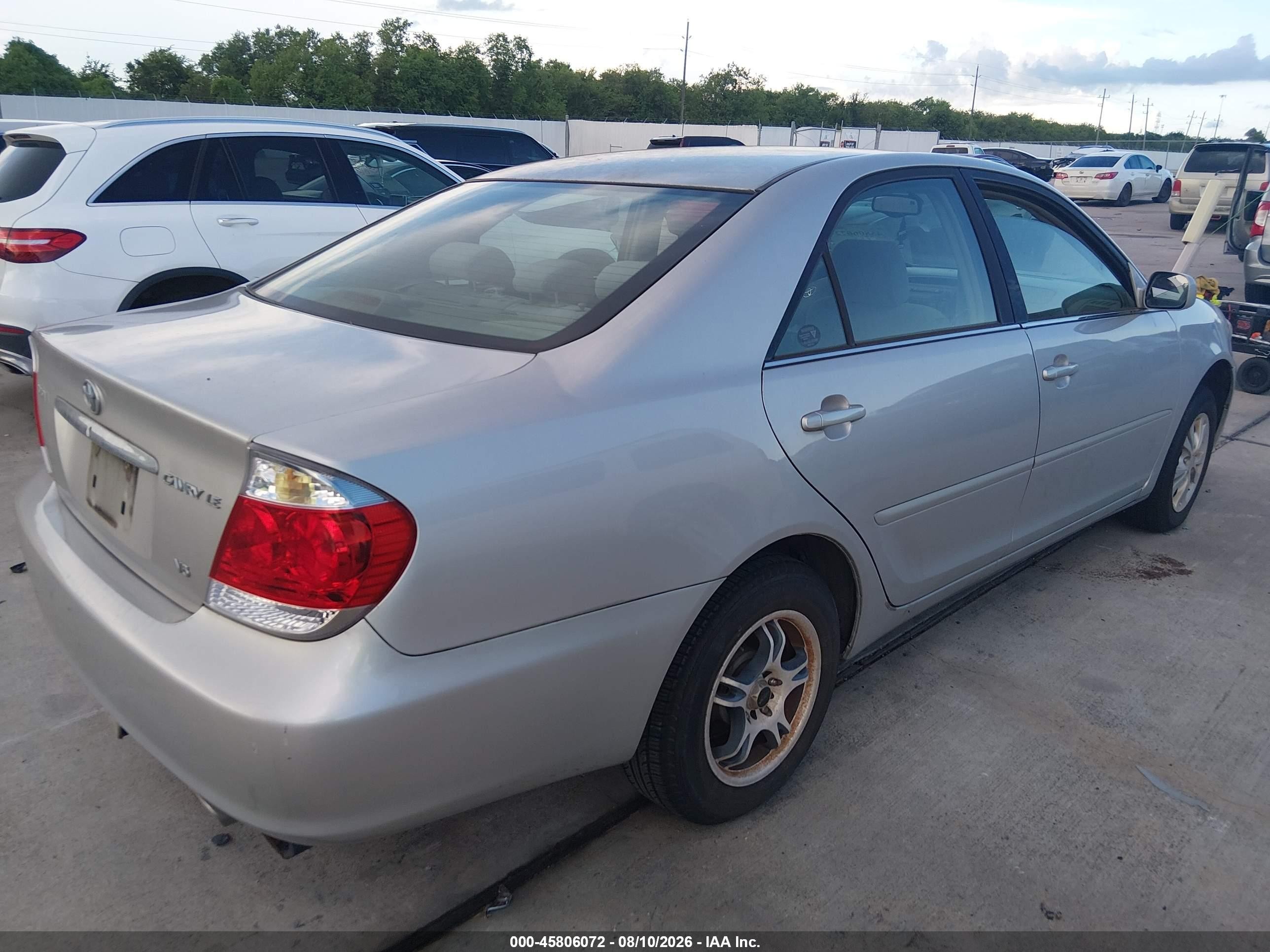 2005 Toyota Camry Le V6 Silver vin: 4T1BF32K35U615001