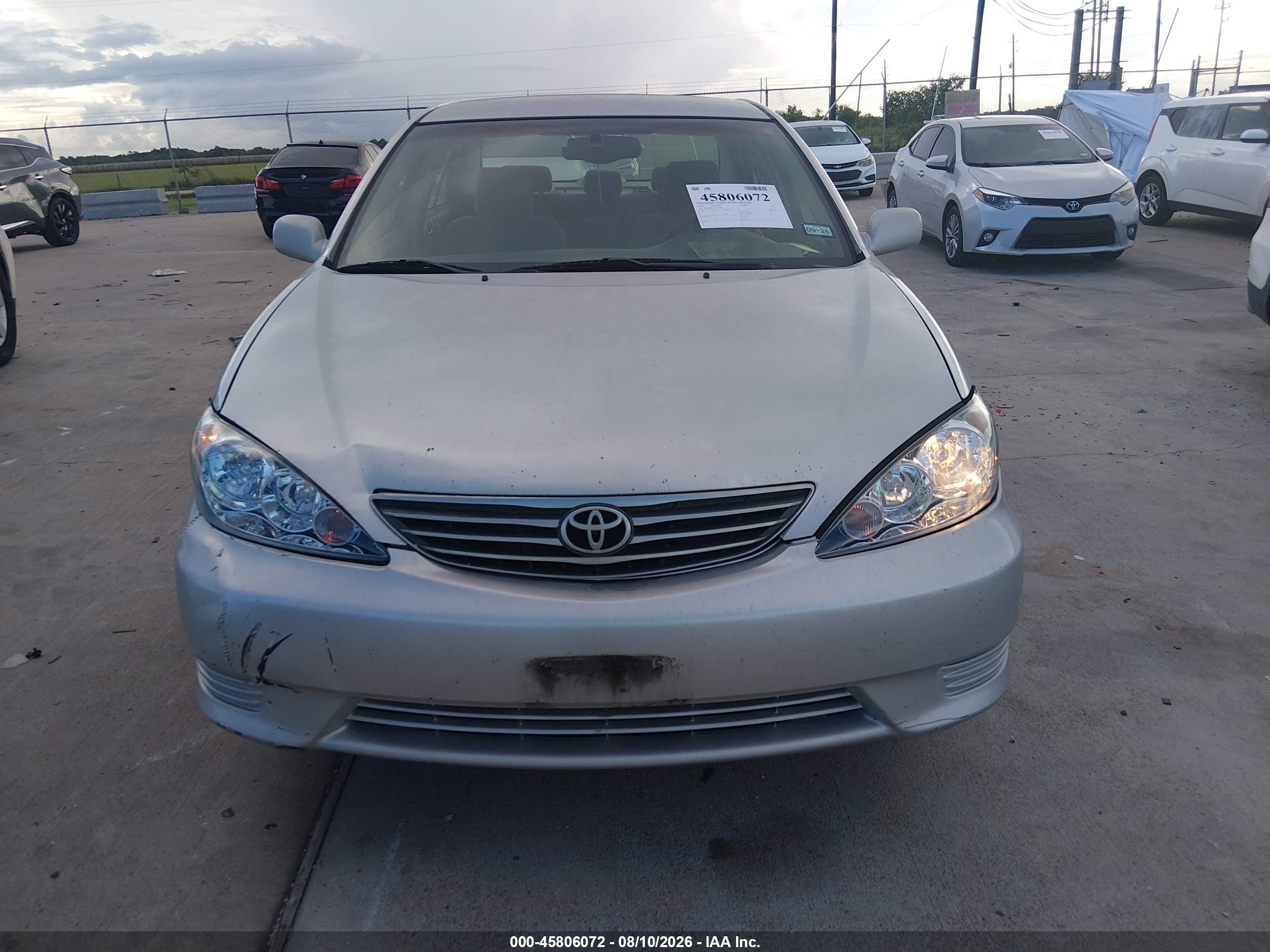2005 Toyota Camry Le V6 Silver vin: 4T1BF32K35U615001