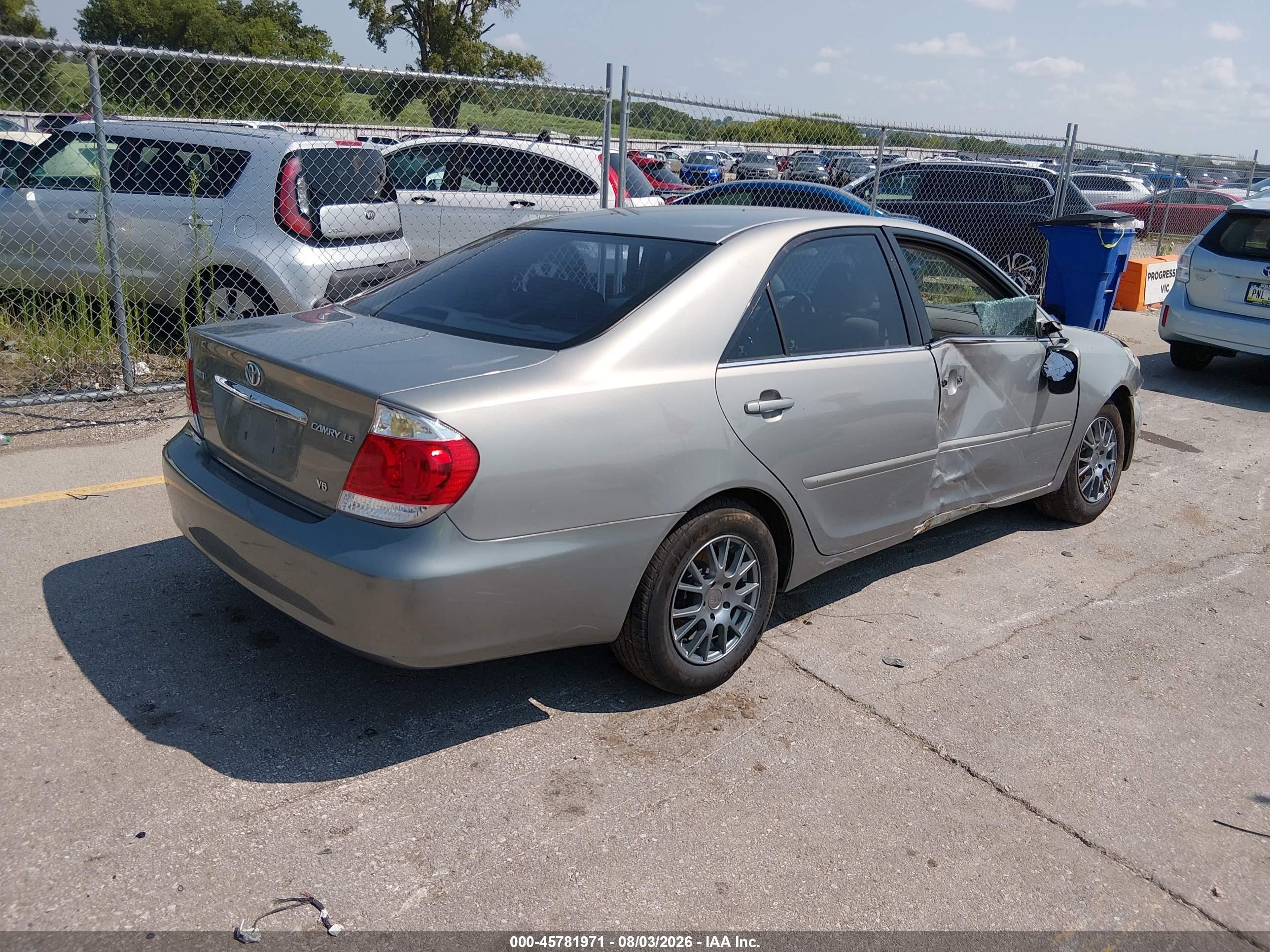 2006 Toyota Camry Le V6 Beige vin: 4T1BF32K36U629613