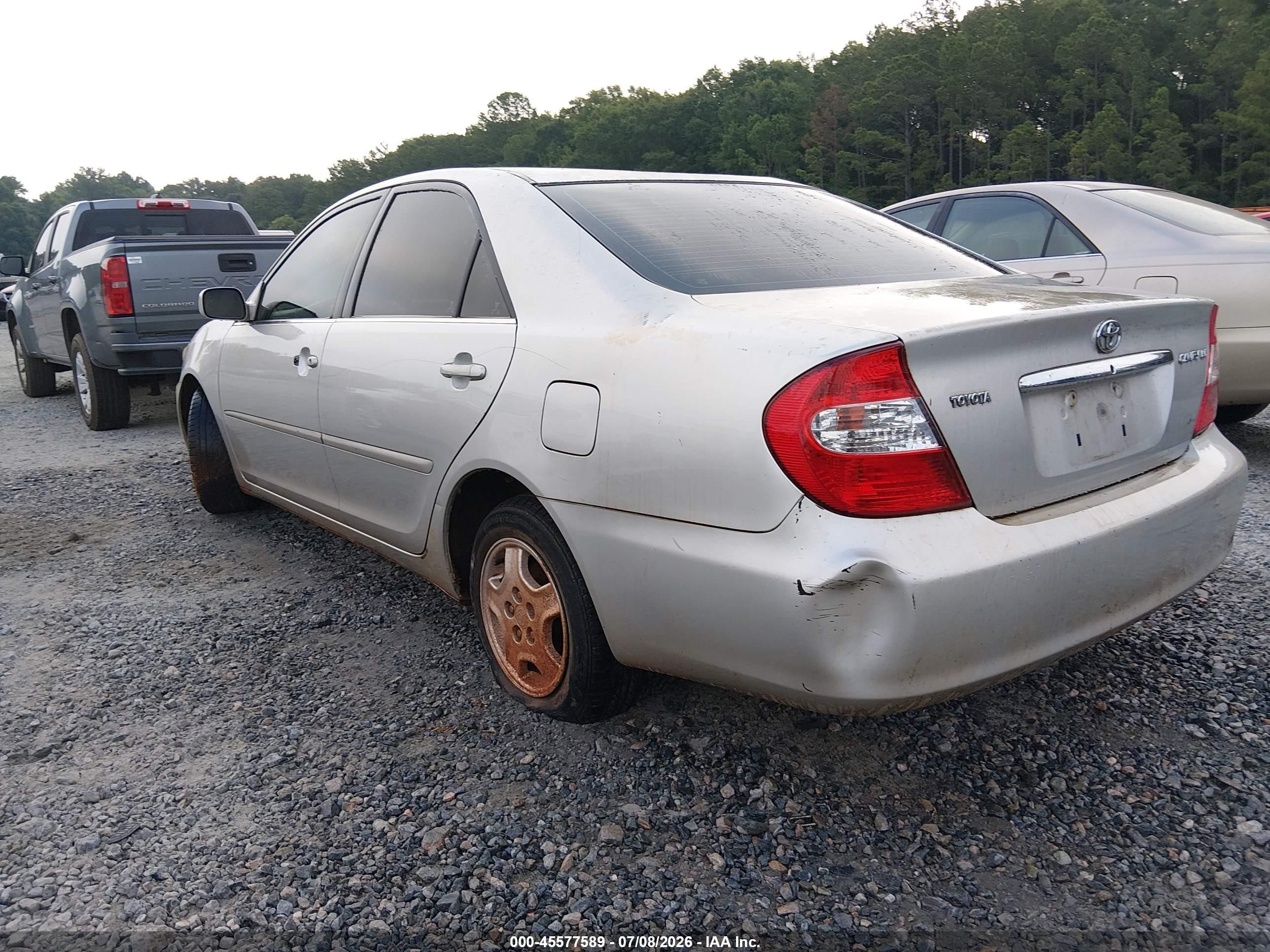 2003 Toyota Camry Le V6 Gray vin: 4T1BF32K43U042610