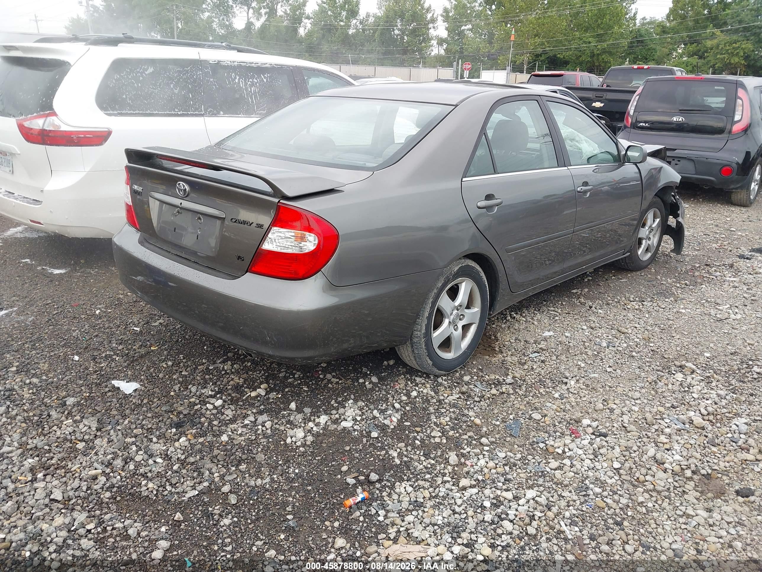 2003 Toyota Camry Se V6 Gray vin: 4T1BF32K43U545165