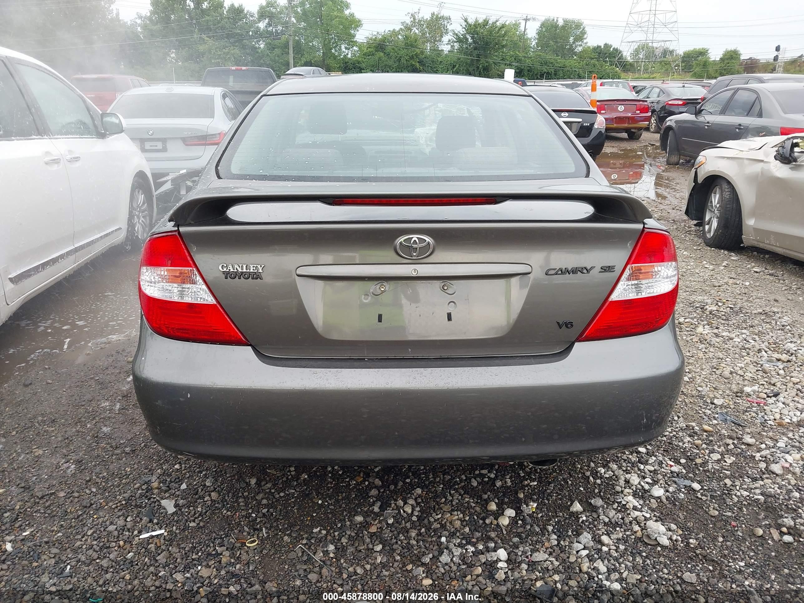 2003 Toyota Camry Se V6 Gray vin: 4T1BF32K43U545165