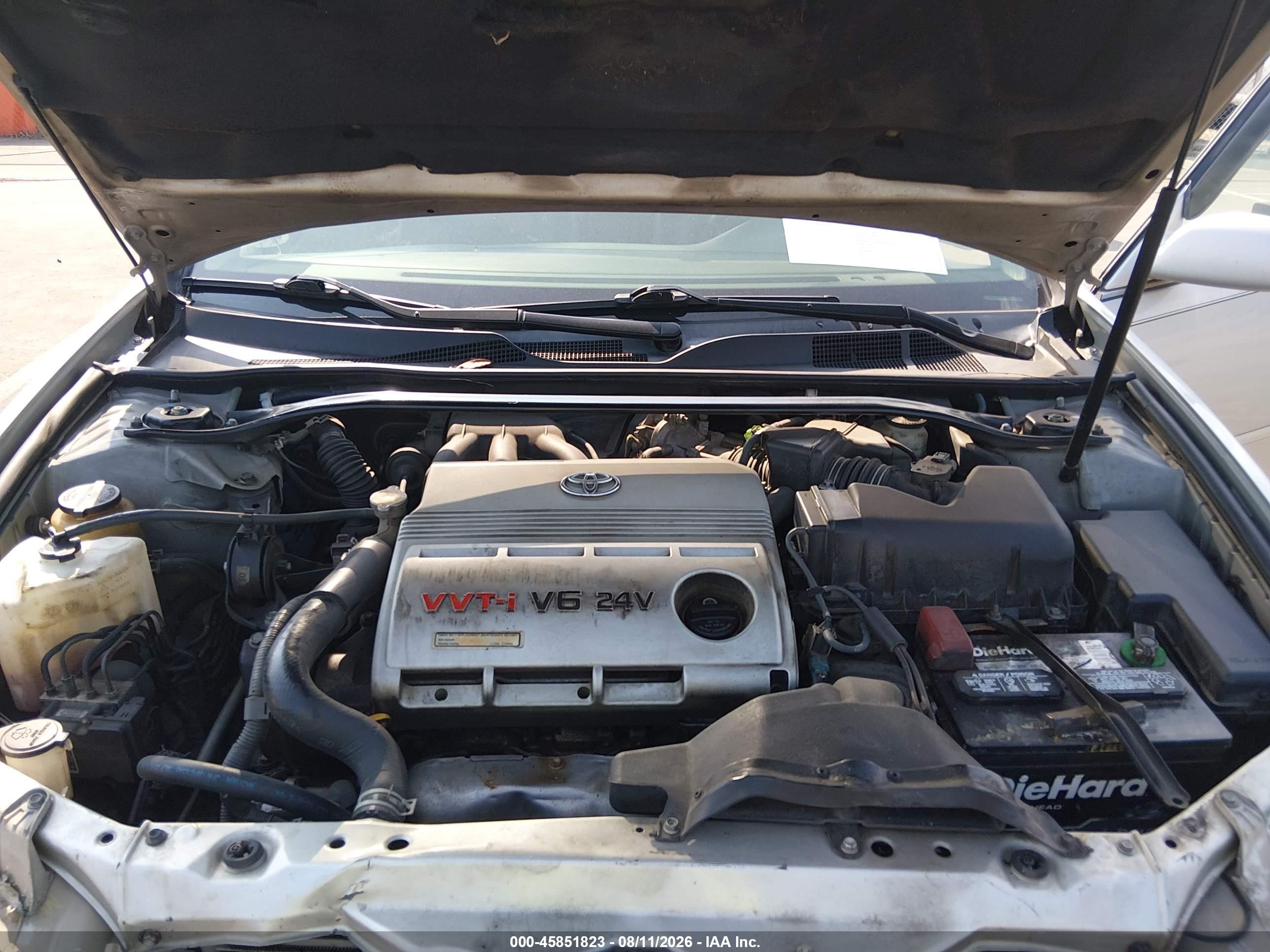 2004 Toyota Camry Le V6 Silver vin: 4T1BF32K44U580791