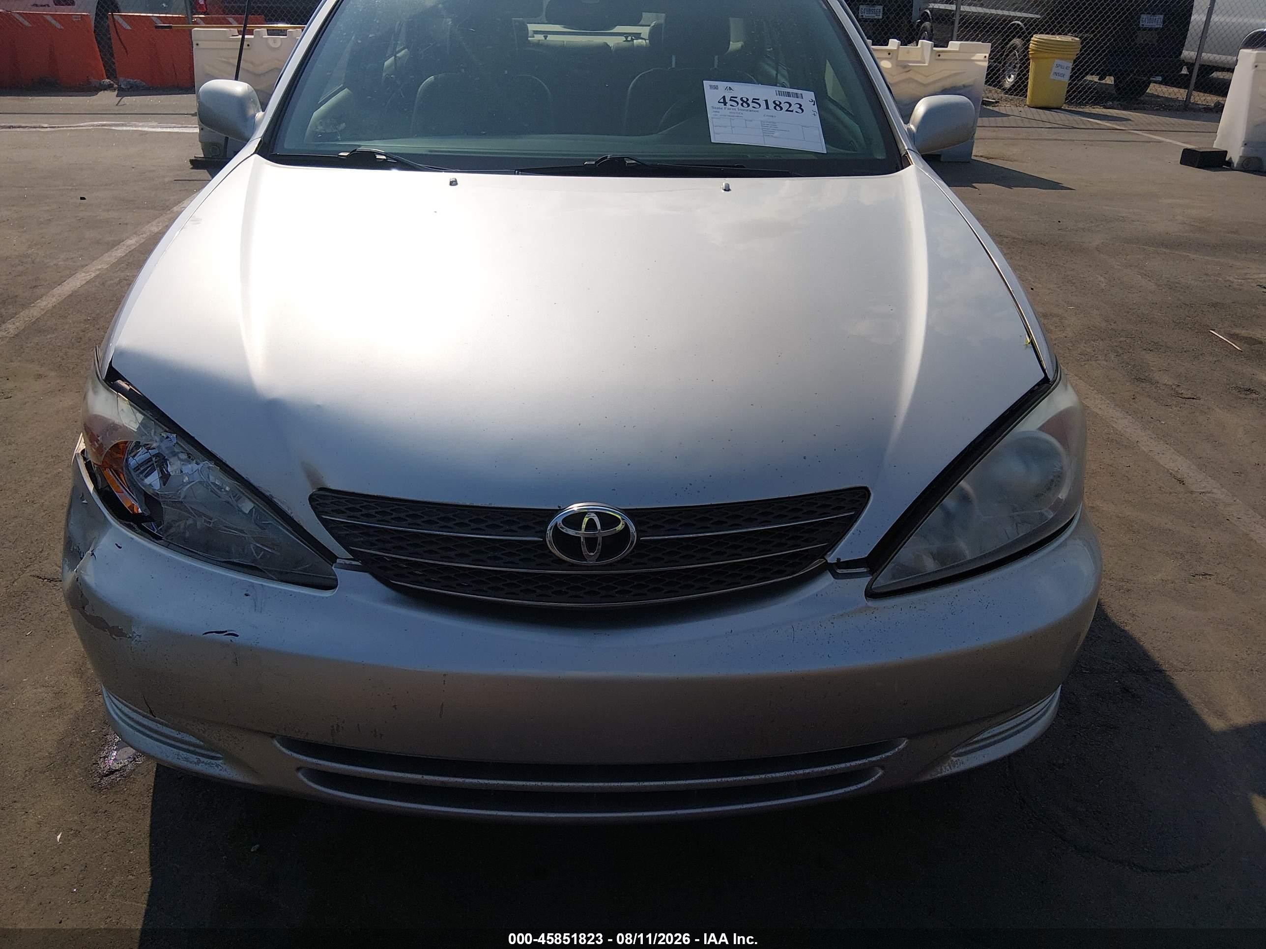 2004 Toyota Camry Le V6 Silver vin: 4T1BF32K44U580791