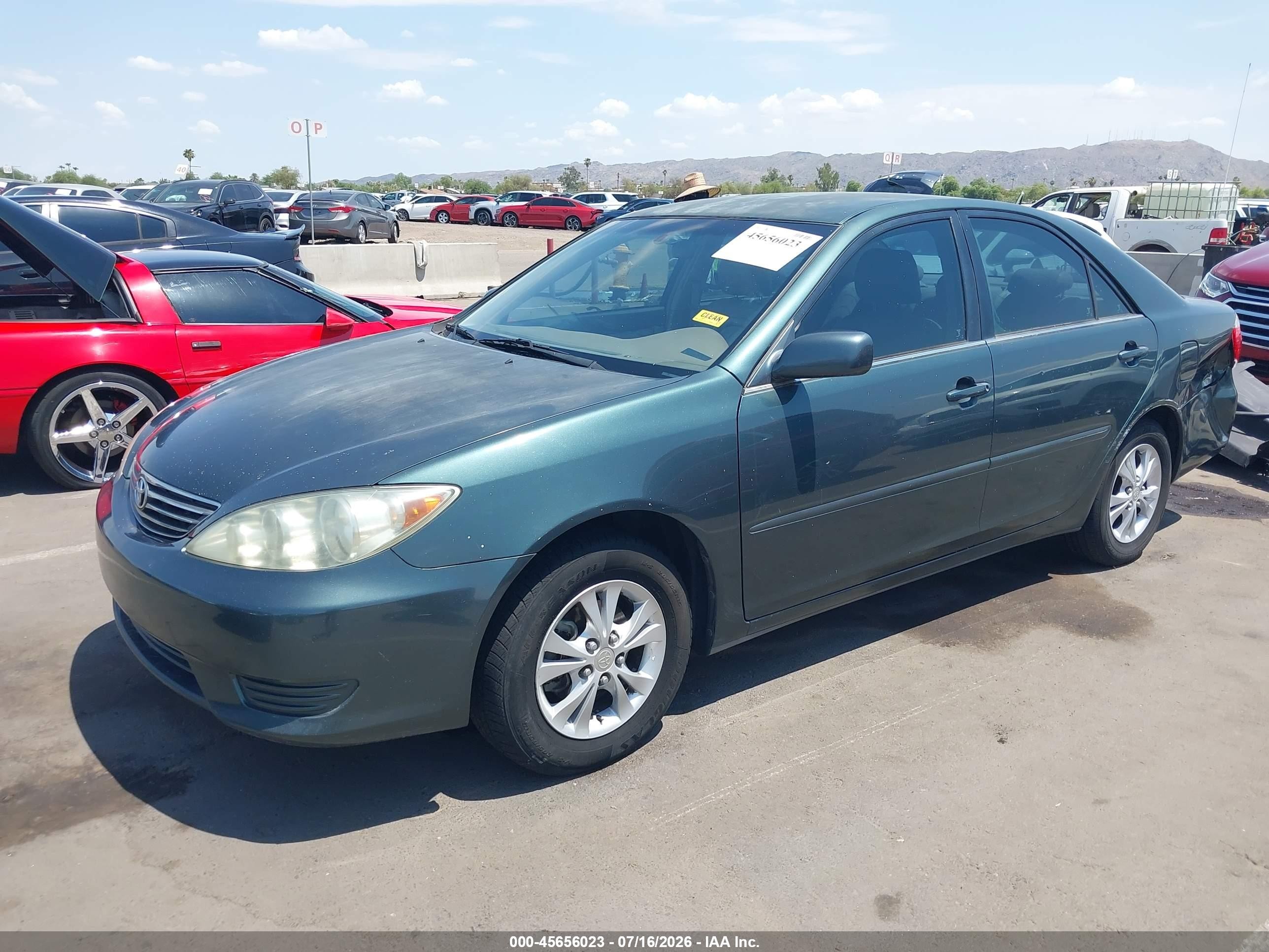 2006 Toyota Camry Le V6 Green vin: 4T1BF32K46U116791