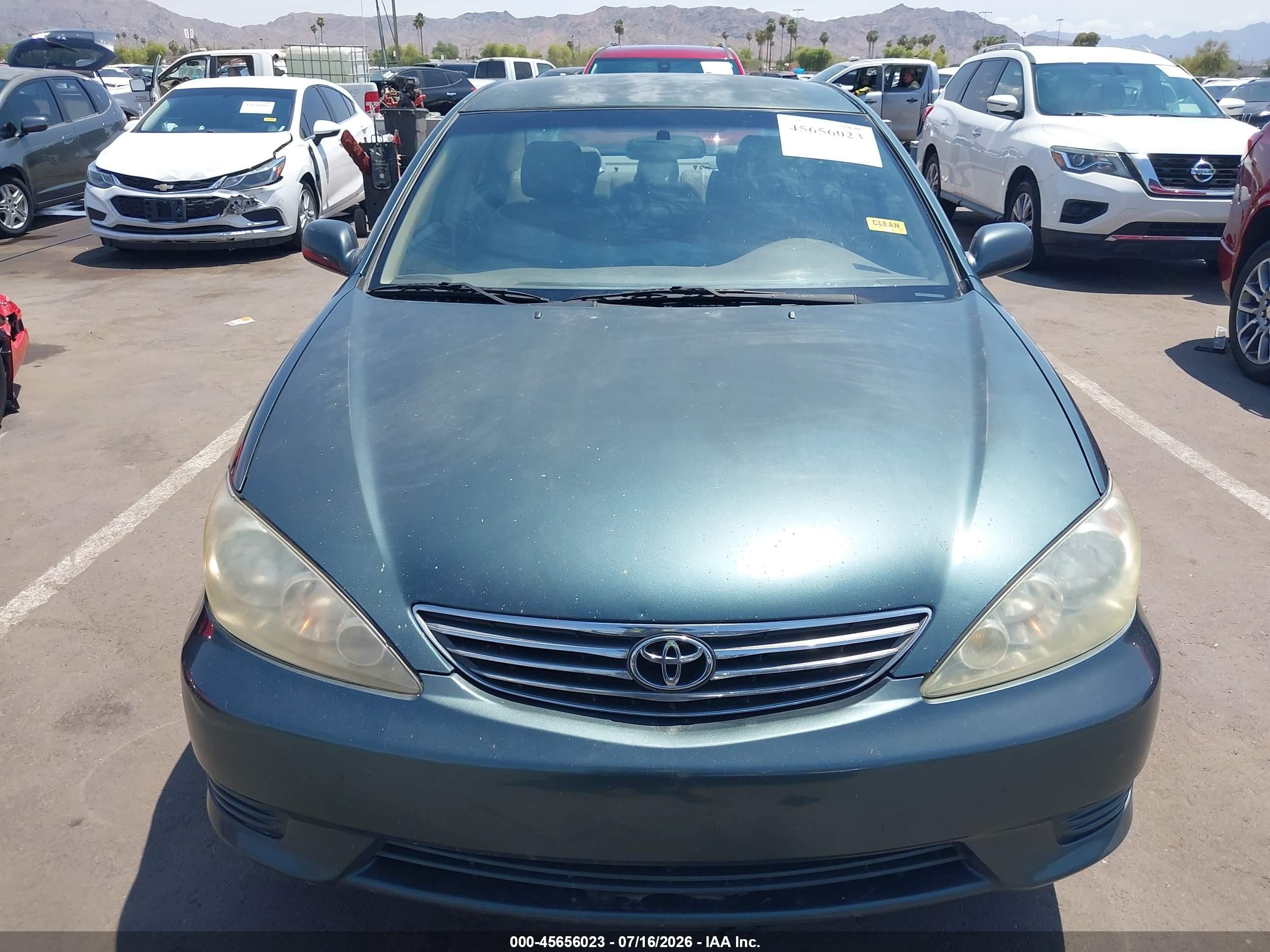 2006 Toyota Camry Le V6 Green vin: 4T1BF32K46U116791