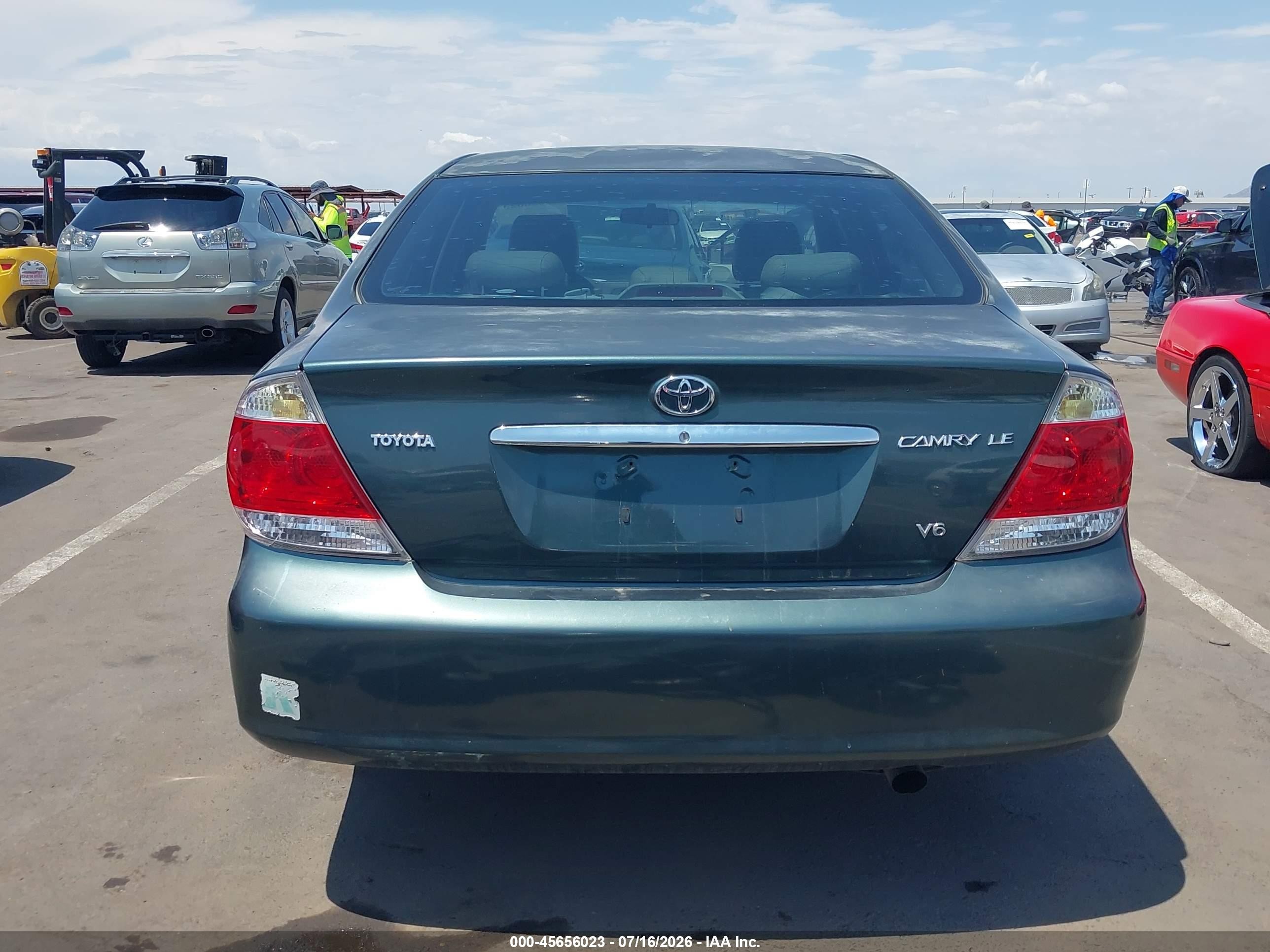 2006 Toyota Camry Le V6 Green vin: 4T1BF32K46U116791