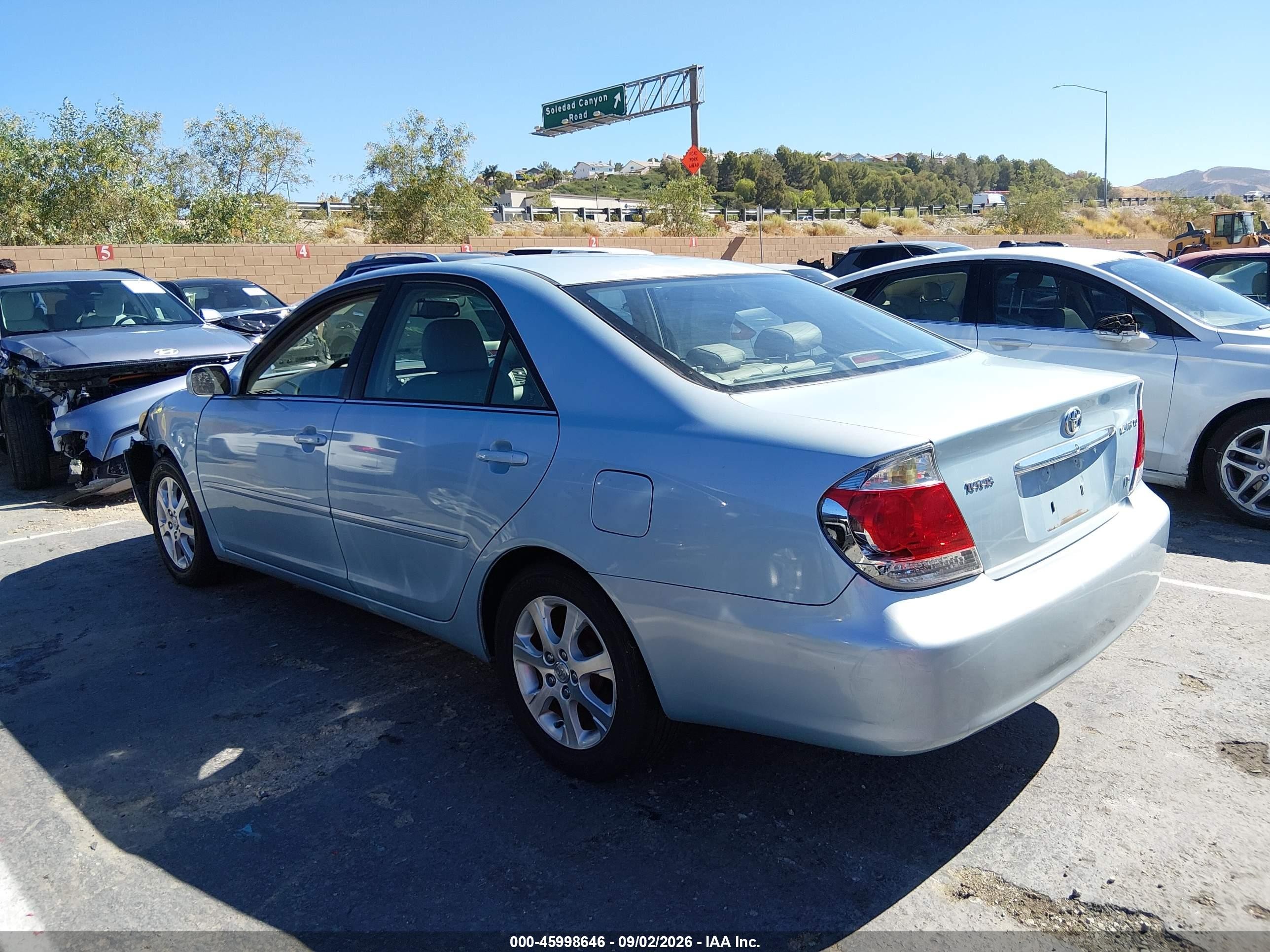 2006 Toyota Camry Xle V6 Blue vin: 4T1BF32K46U635985