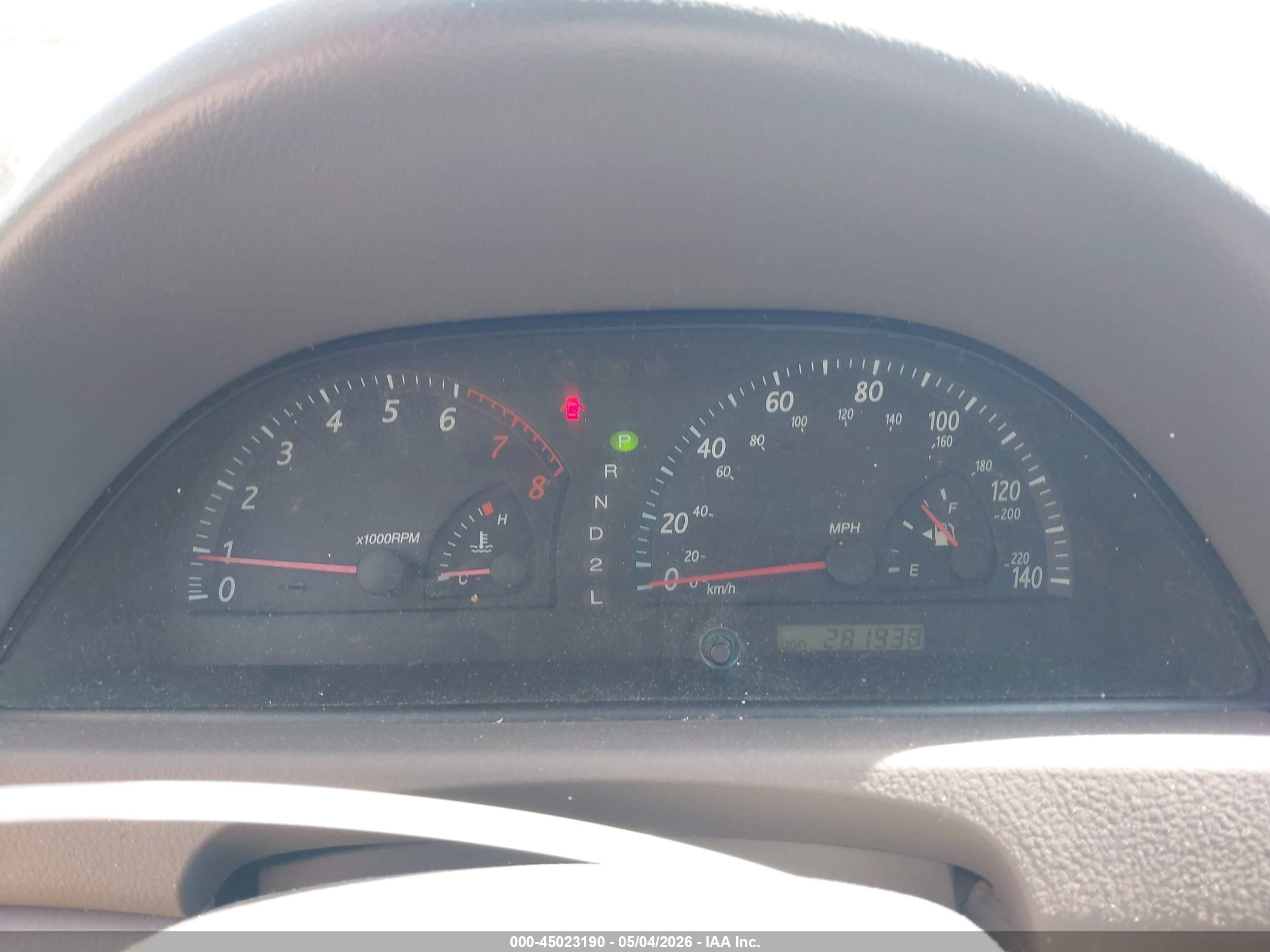 2002 Toyota Camry Le V6 Бордовый vin: 4T1BF32K52U005502