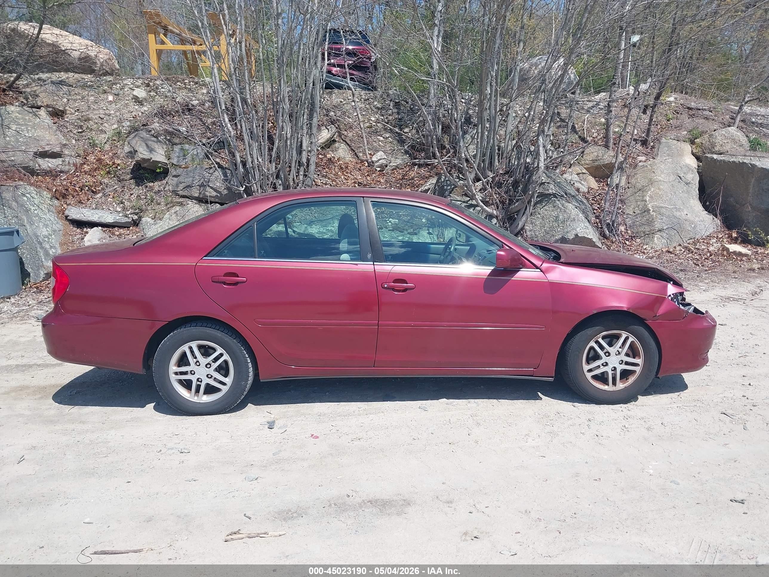 2002 Toyota Camry Le V6 Бордовый vin: 4T1BF32K52U005502
