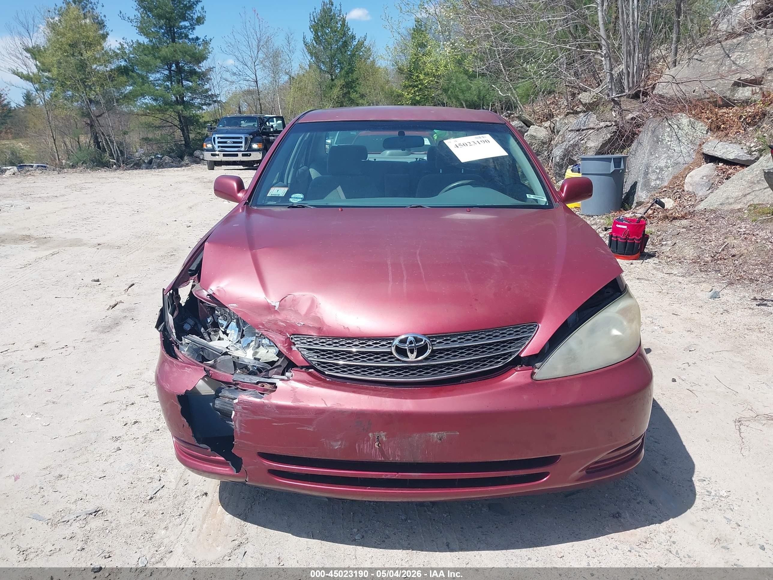 2002 Toyota Camry Le V6 Бордовый vin: 4T1BF32K52U005502