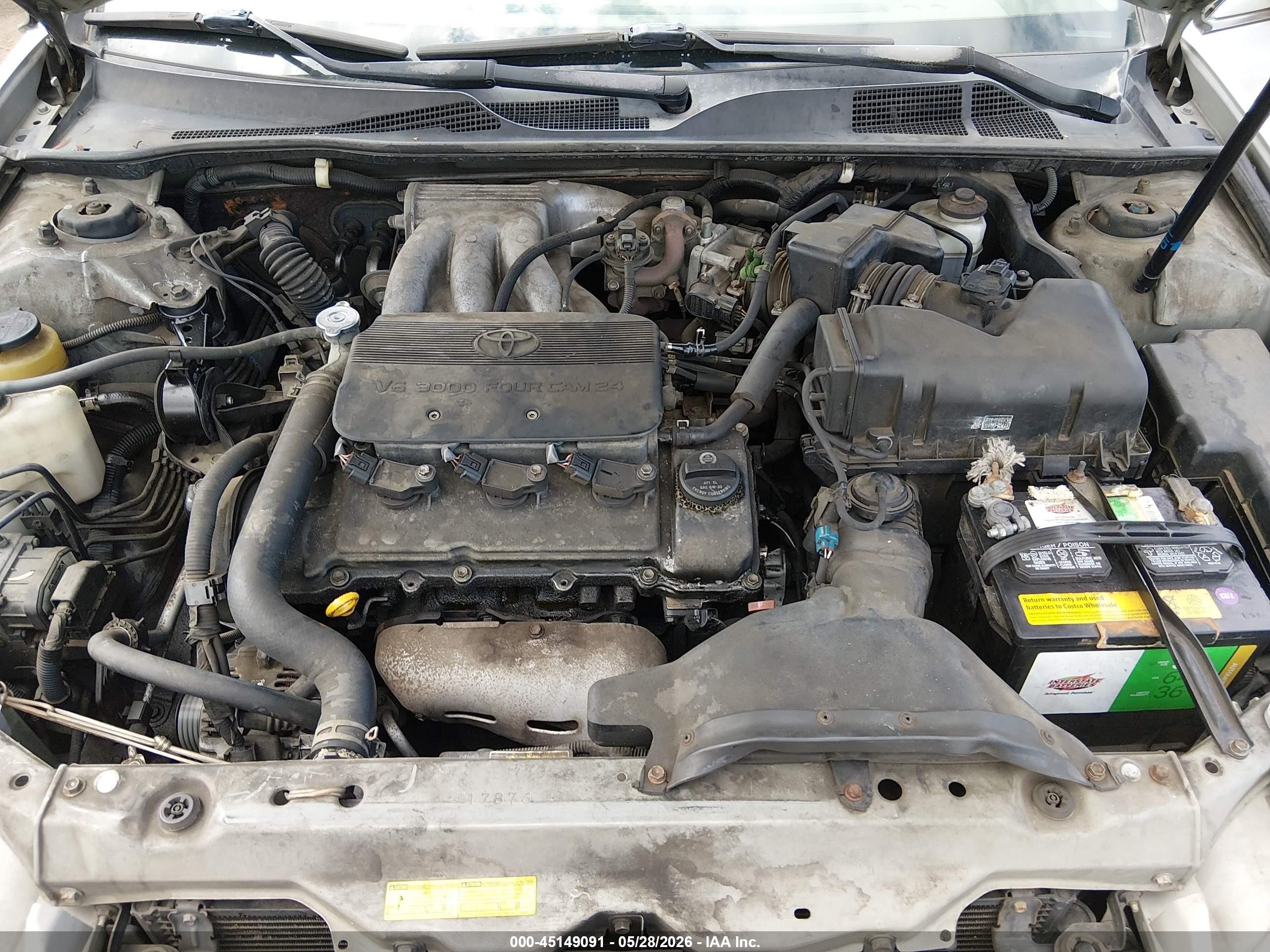 2002 Toyota Camry Le V6 Silver vin: 4T1BF32K52U027631