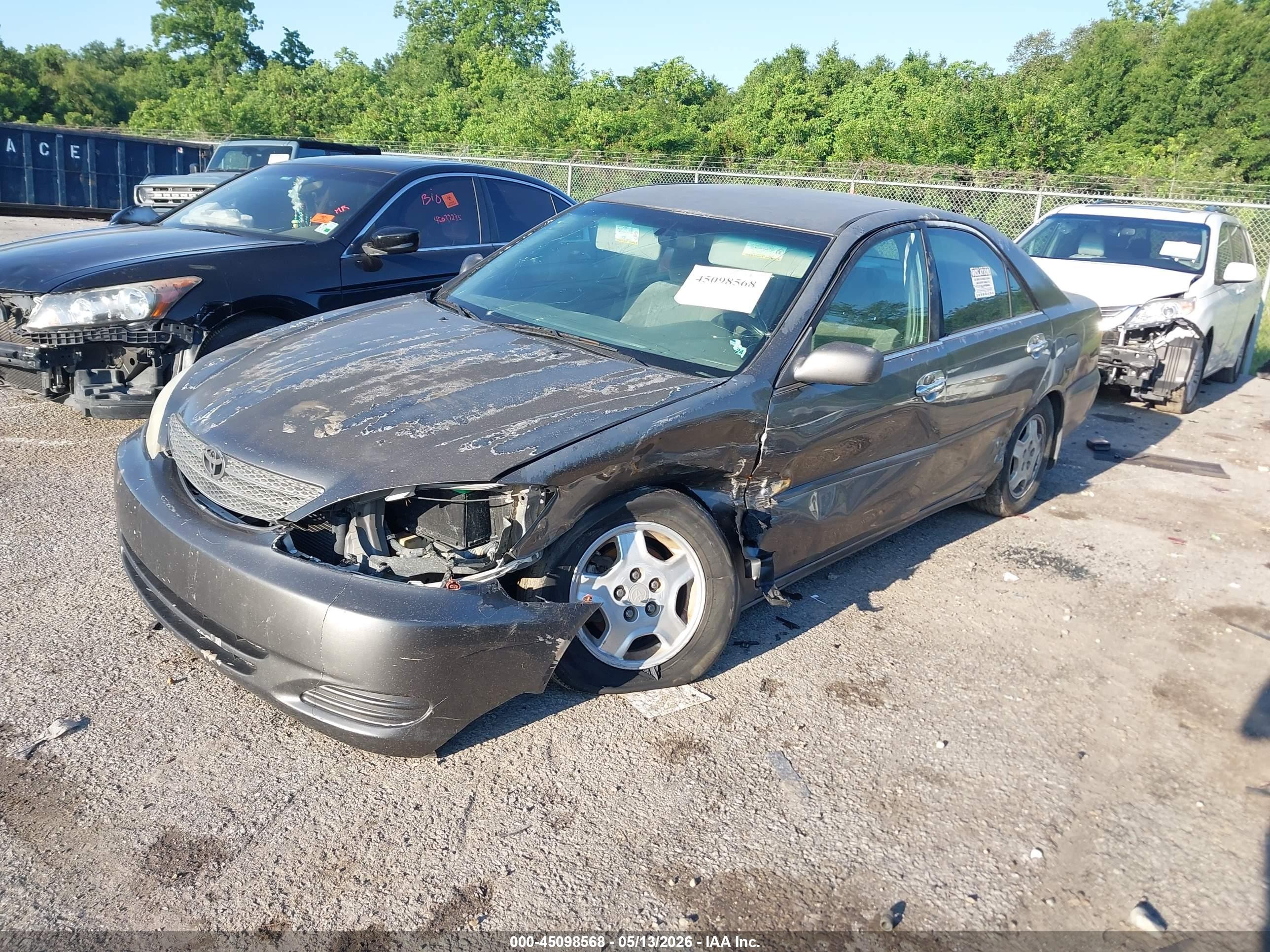 2002 Toyota Camry Le V6 Gray vin: 4T1BF32K52U517552