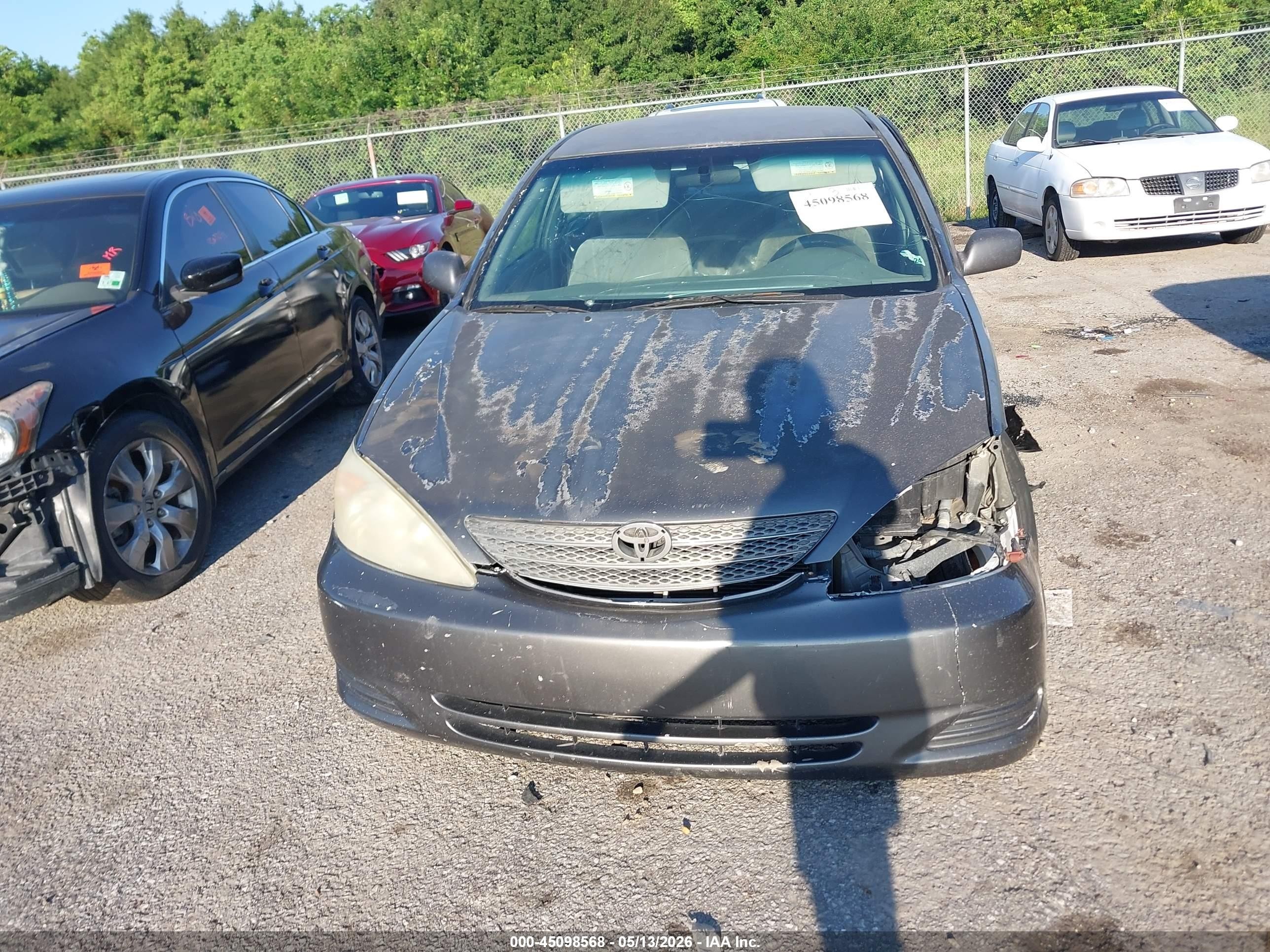 2002 Toyota Camry Le V6 Gray vin: 4T1BF32K52U517552