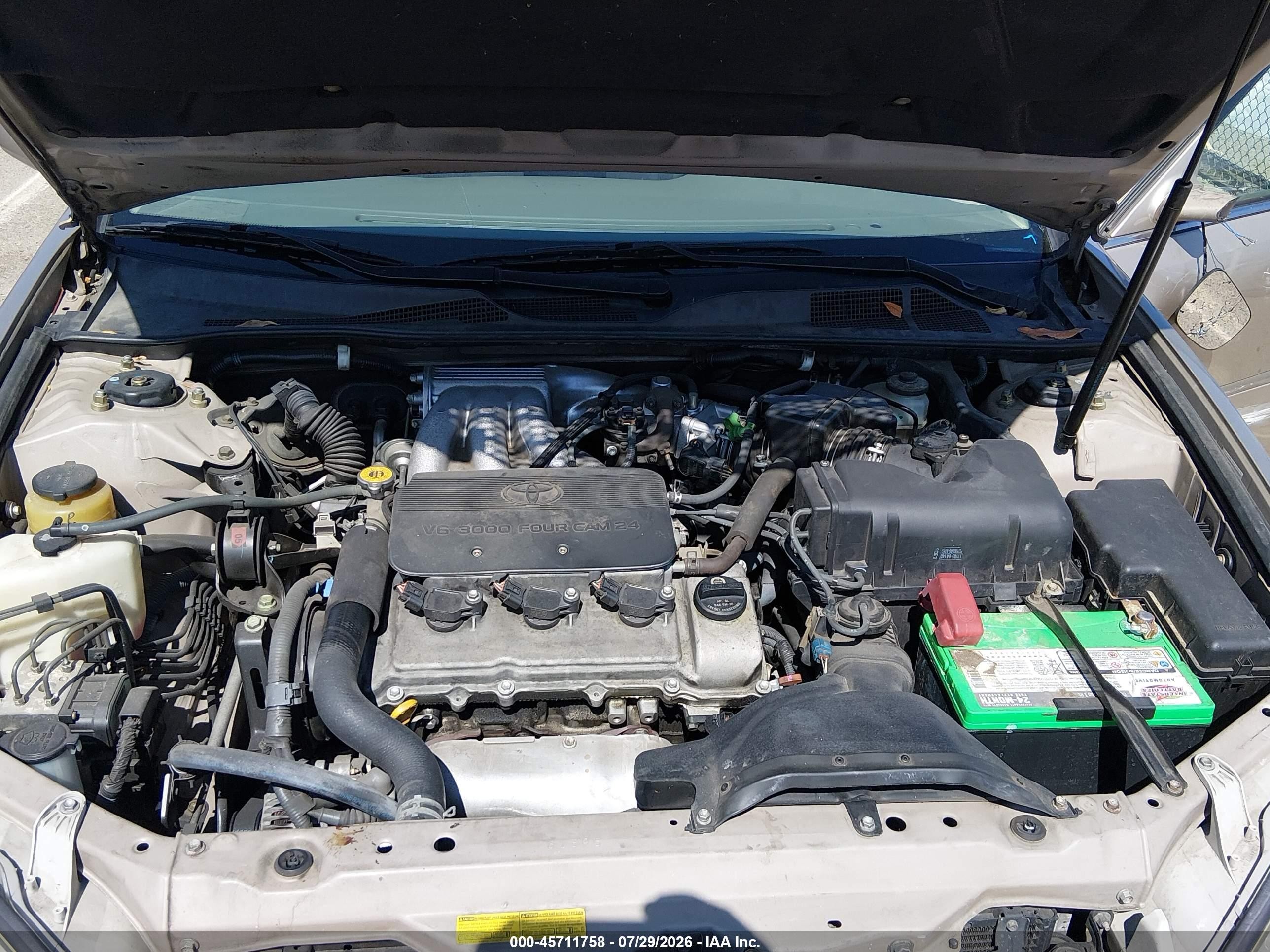 2002 Toyota Camry Xle Champagne vin: 4T1BF32K52U534769