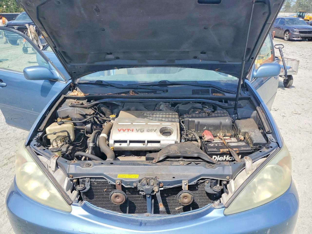 2003 Toyota Camry Le V6 Blue vin: 4T1BF32K53U564369