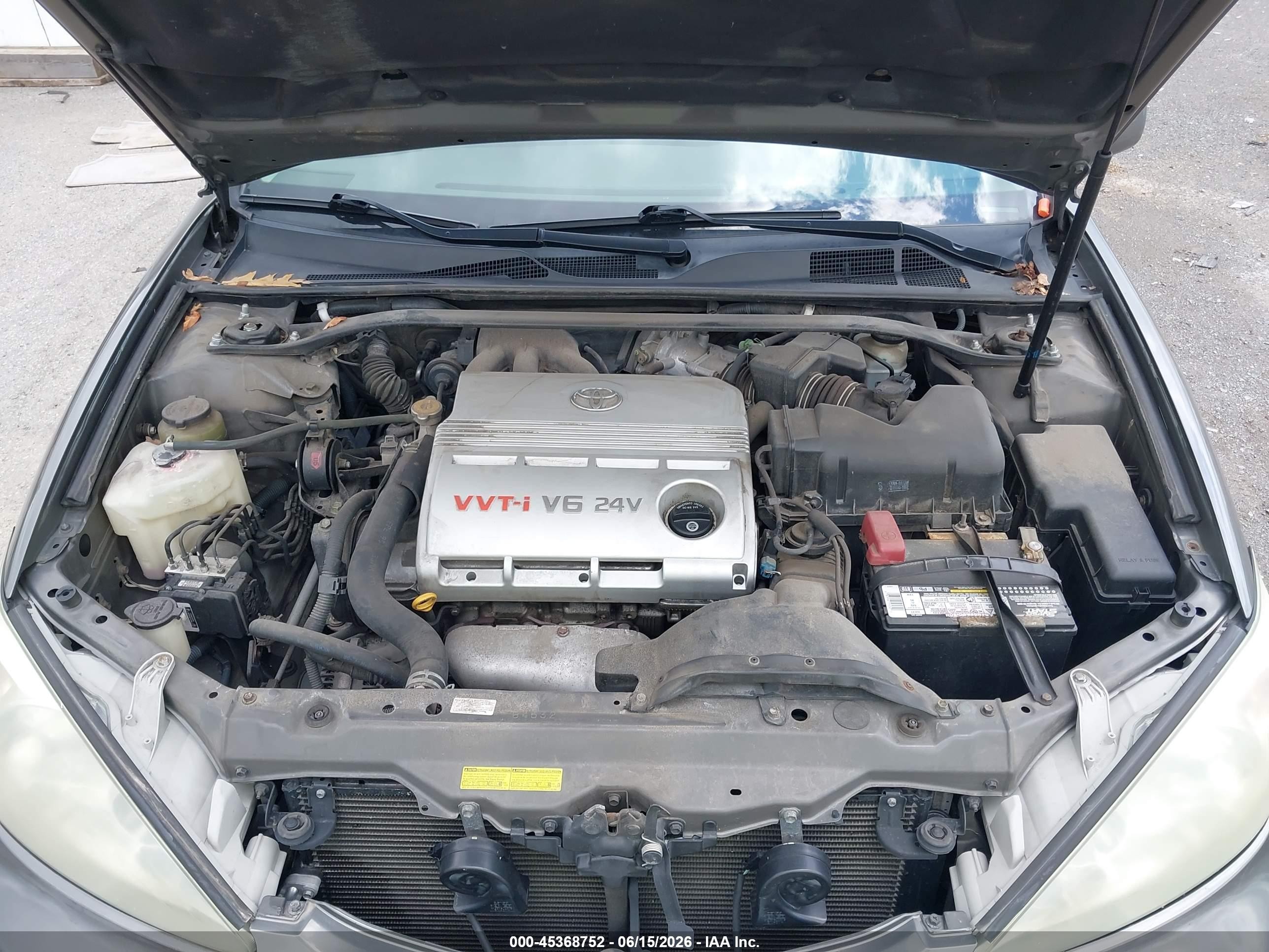 2004 Toyota Camry Le V6 Gray vin: 4T1BF32K54U582582
