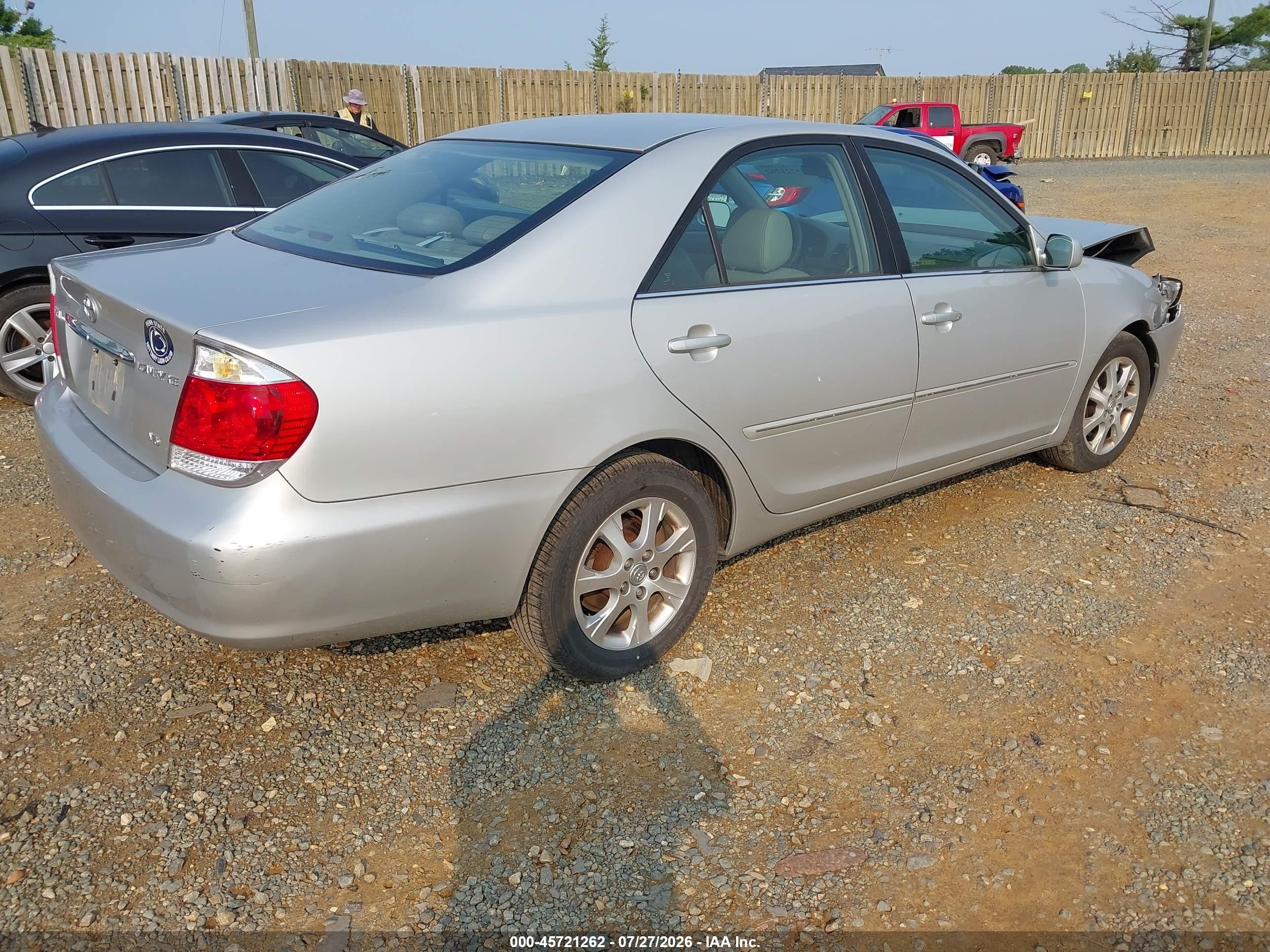 2006 Toyota Camry Xle V6 Серебряный vin: 4T1BF32K56U628978