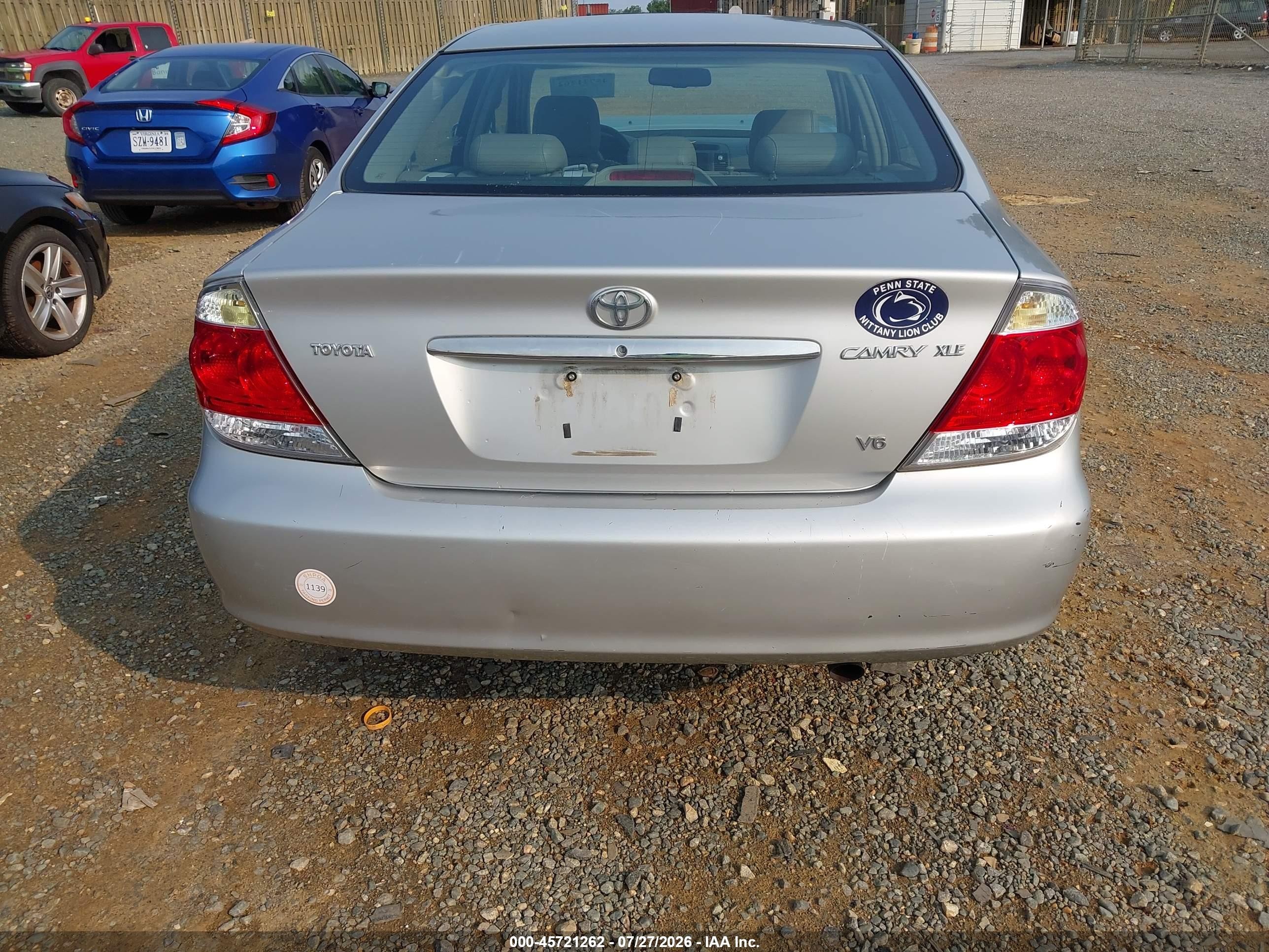 2006 Toyota Camry Xle V6 Серебряный vin: 4T1BF32K56U628978