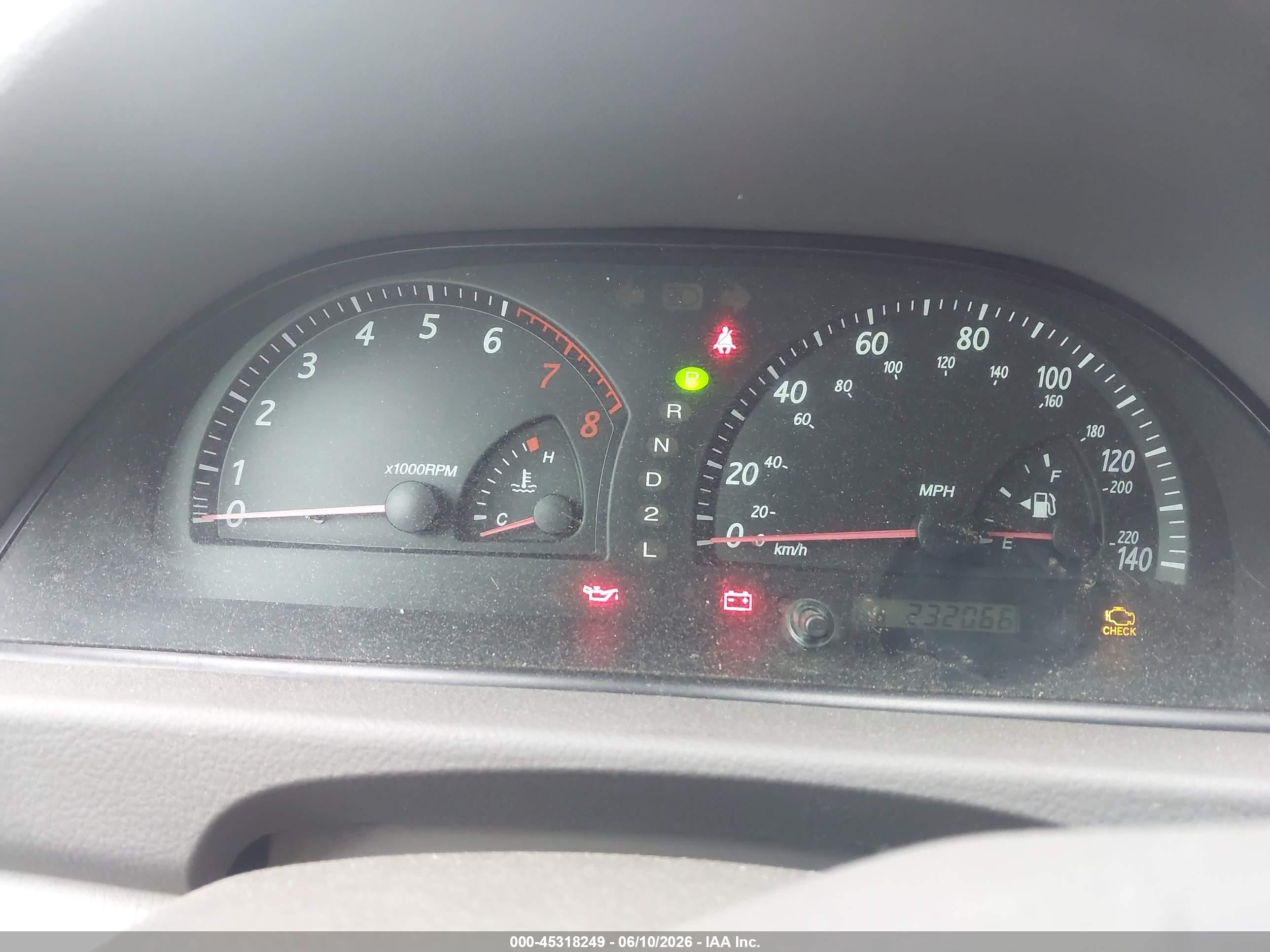 2002 Toyota Camry Le V6 Gray vin: 4T1BF32K62U535316