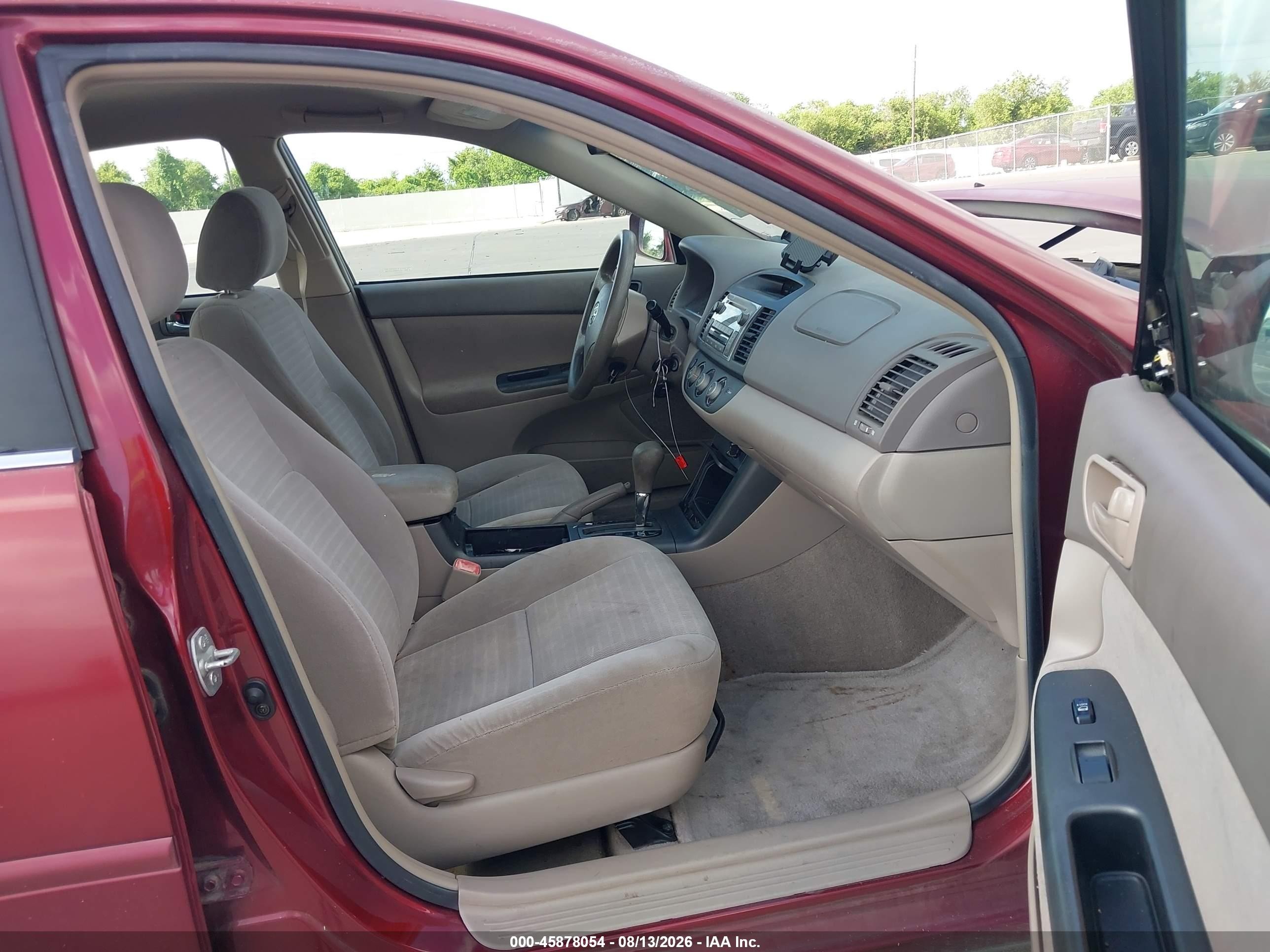 2006 Toyota Camry Le V6 Красный vin: 4T1BF32K66U117425