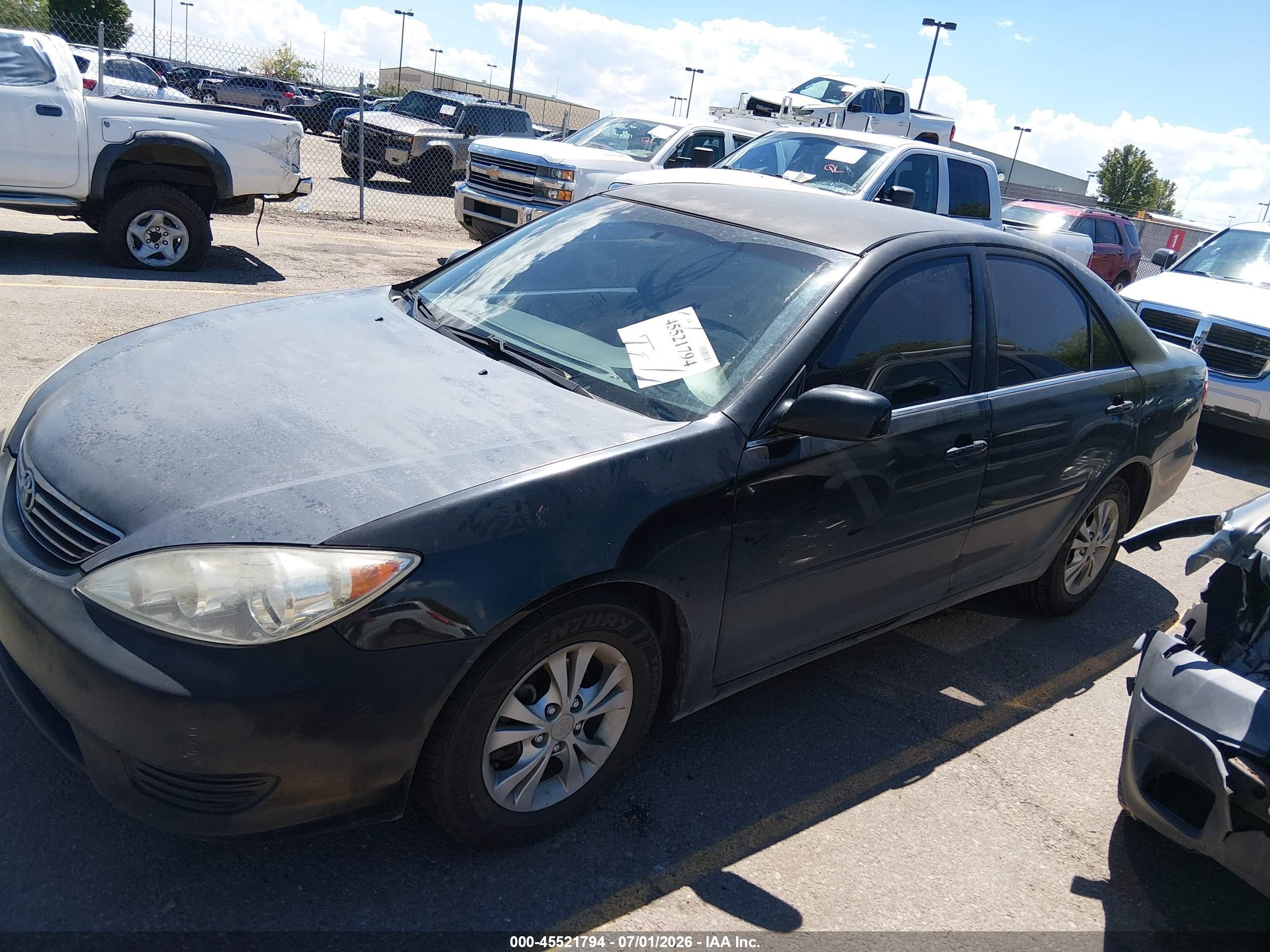 2006 Toyota Camry Le V6 Черный vin: 4T1BF32K66U621599