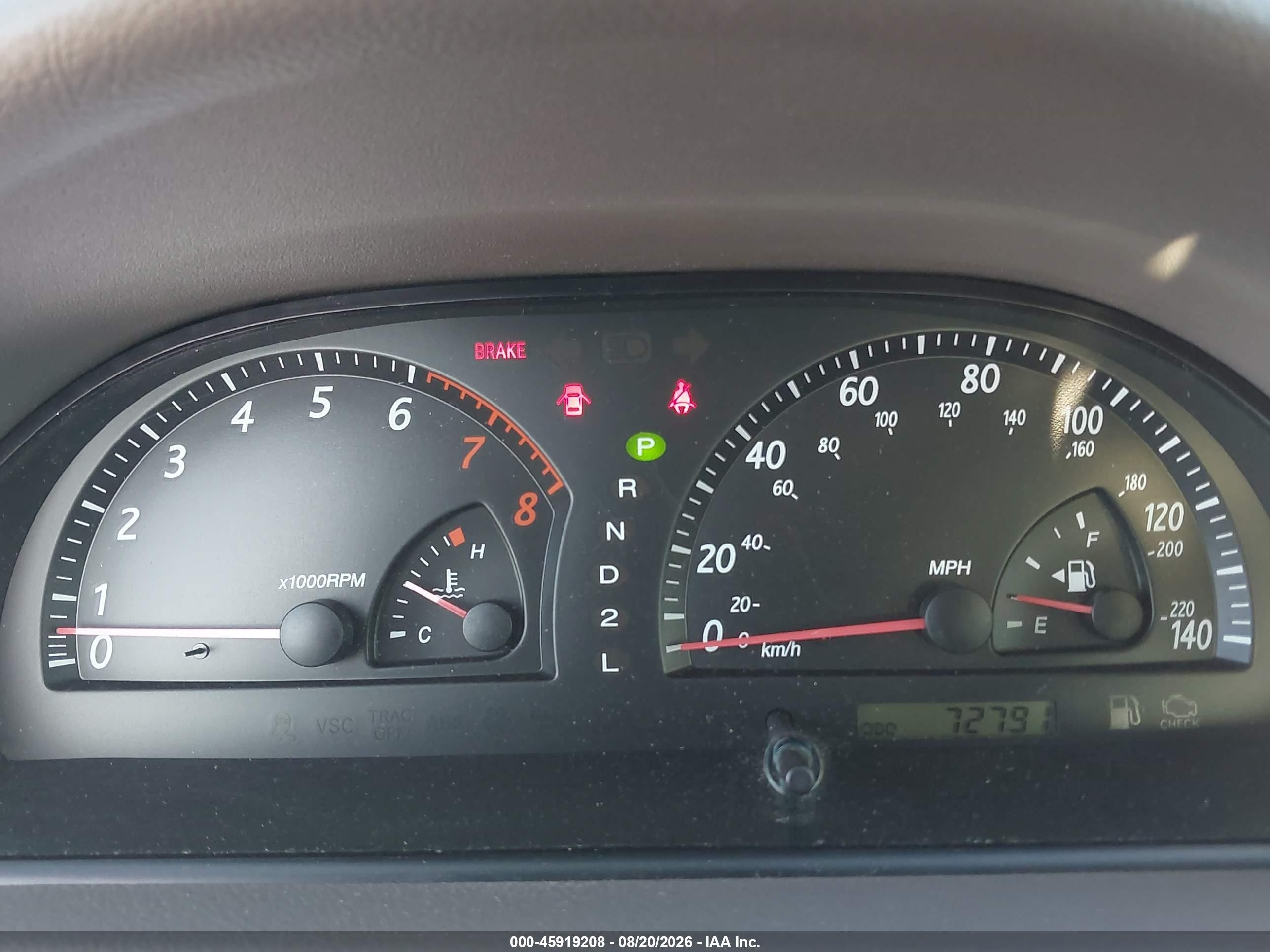 2002 Toyota Camry Le Gray vin: 4T1BF32K72U517245