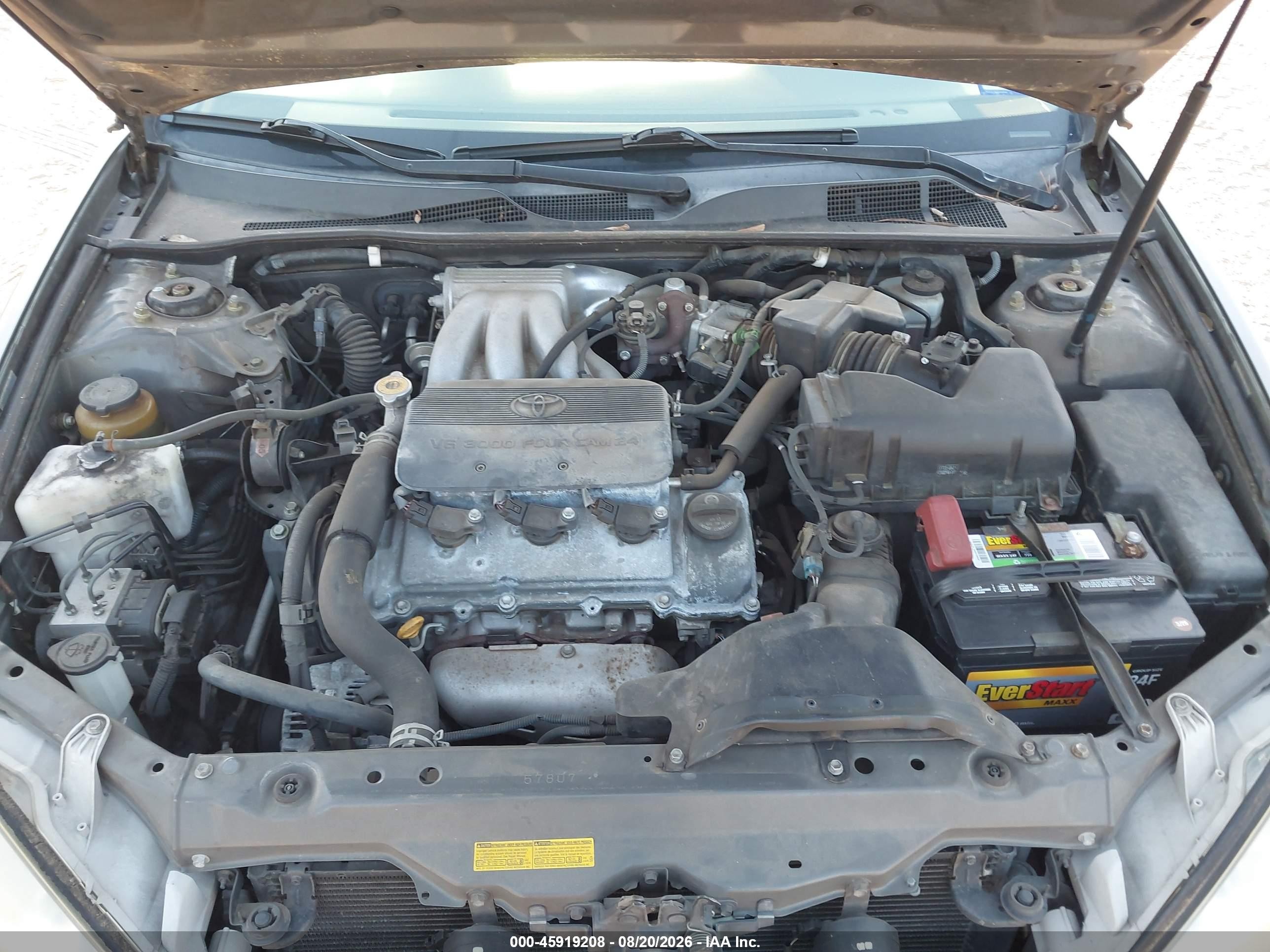 2002 Toyota Camry Le Gray vin: 4T1BF32K72U517245