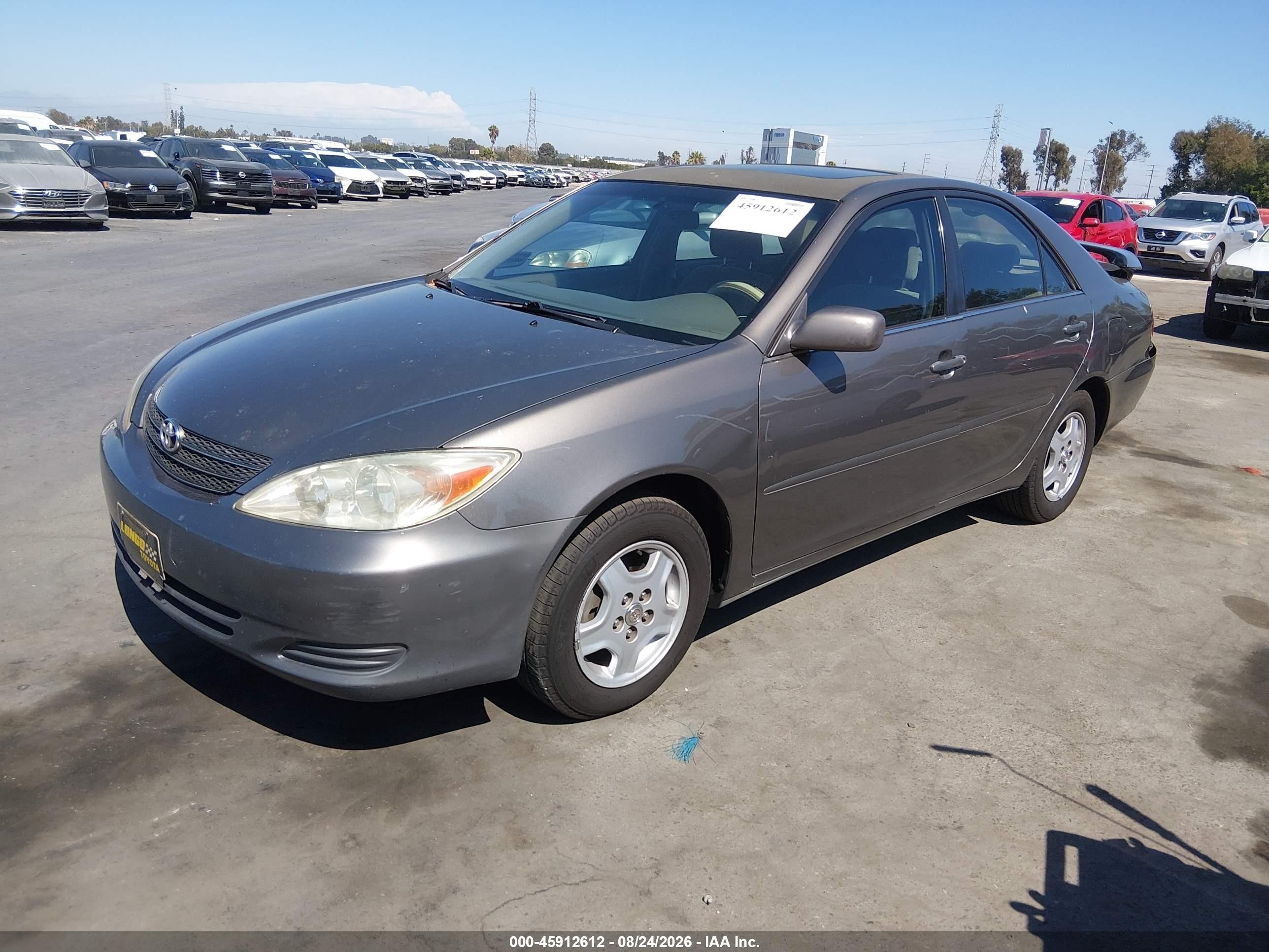 2003 Toyota Camry Le V6 Серый vin: 4T1BF32K73U552823