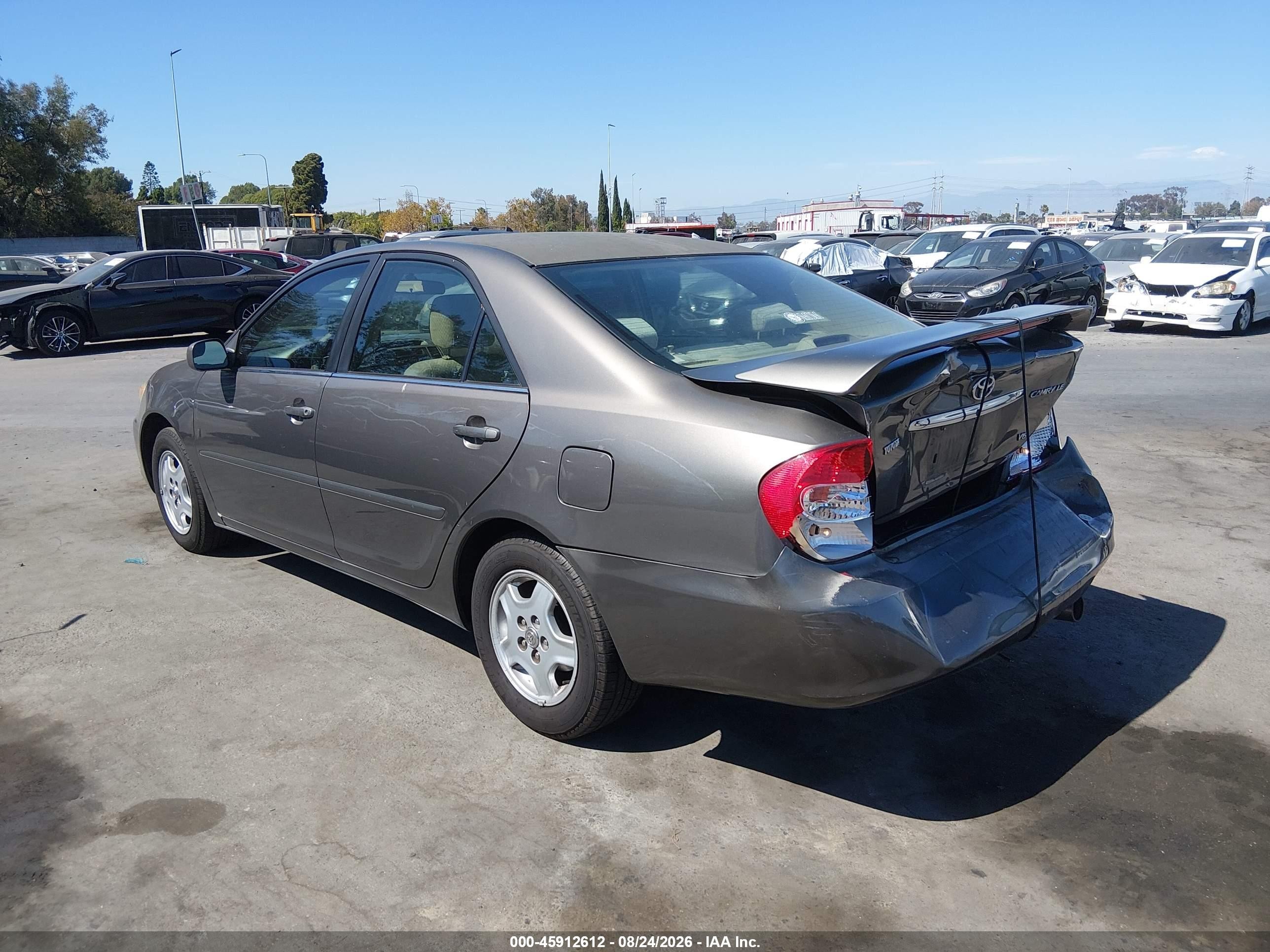 2003 Toyota Camry Le V6 Серый vin: 4T1BF32K73U552823