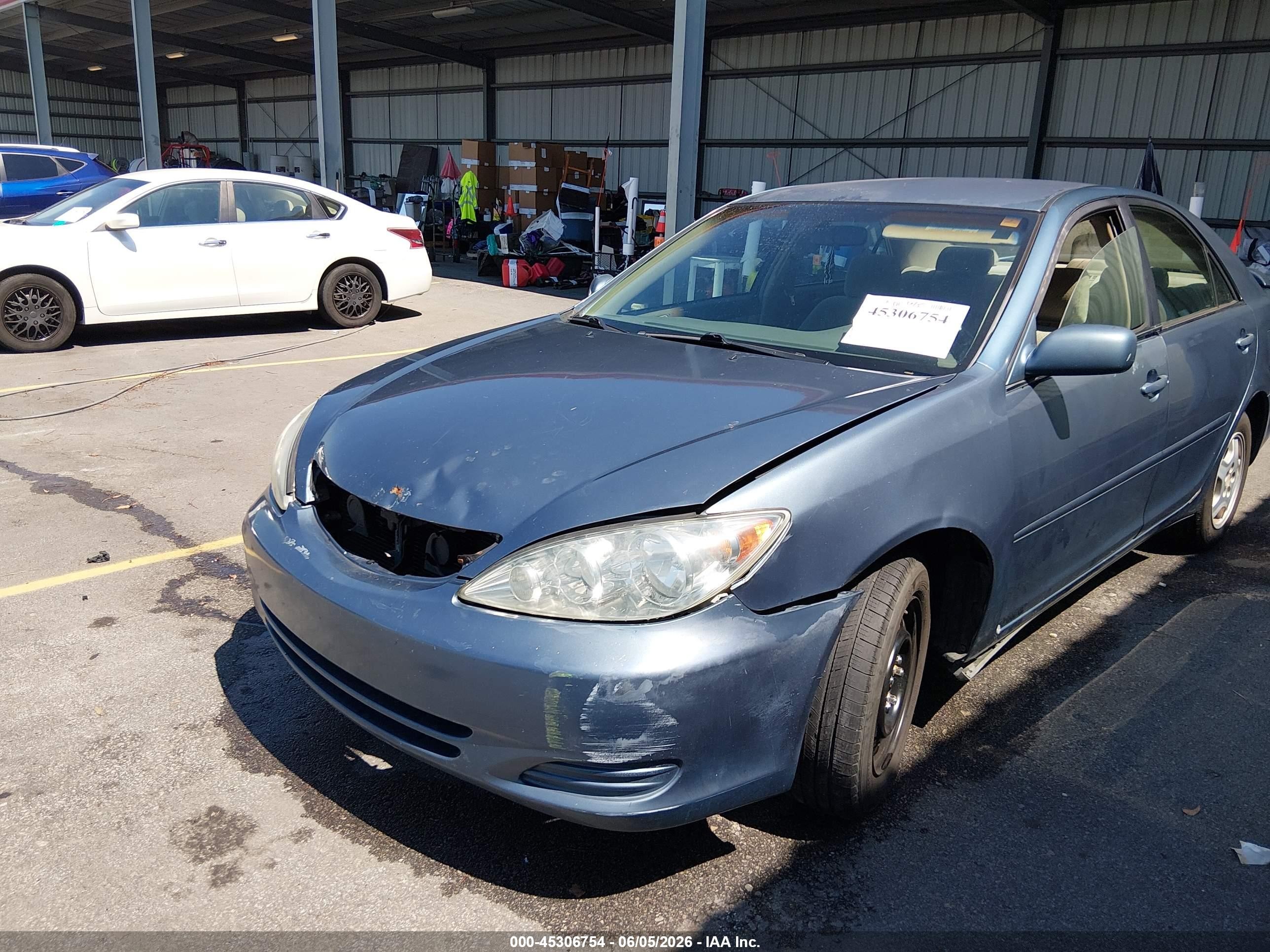 2003 Toyota Camry Le V6 Blue vin: 4T1BF32K73U563076