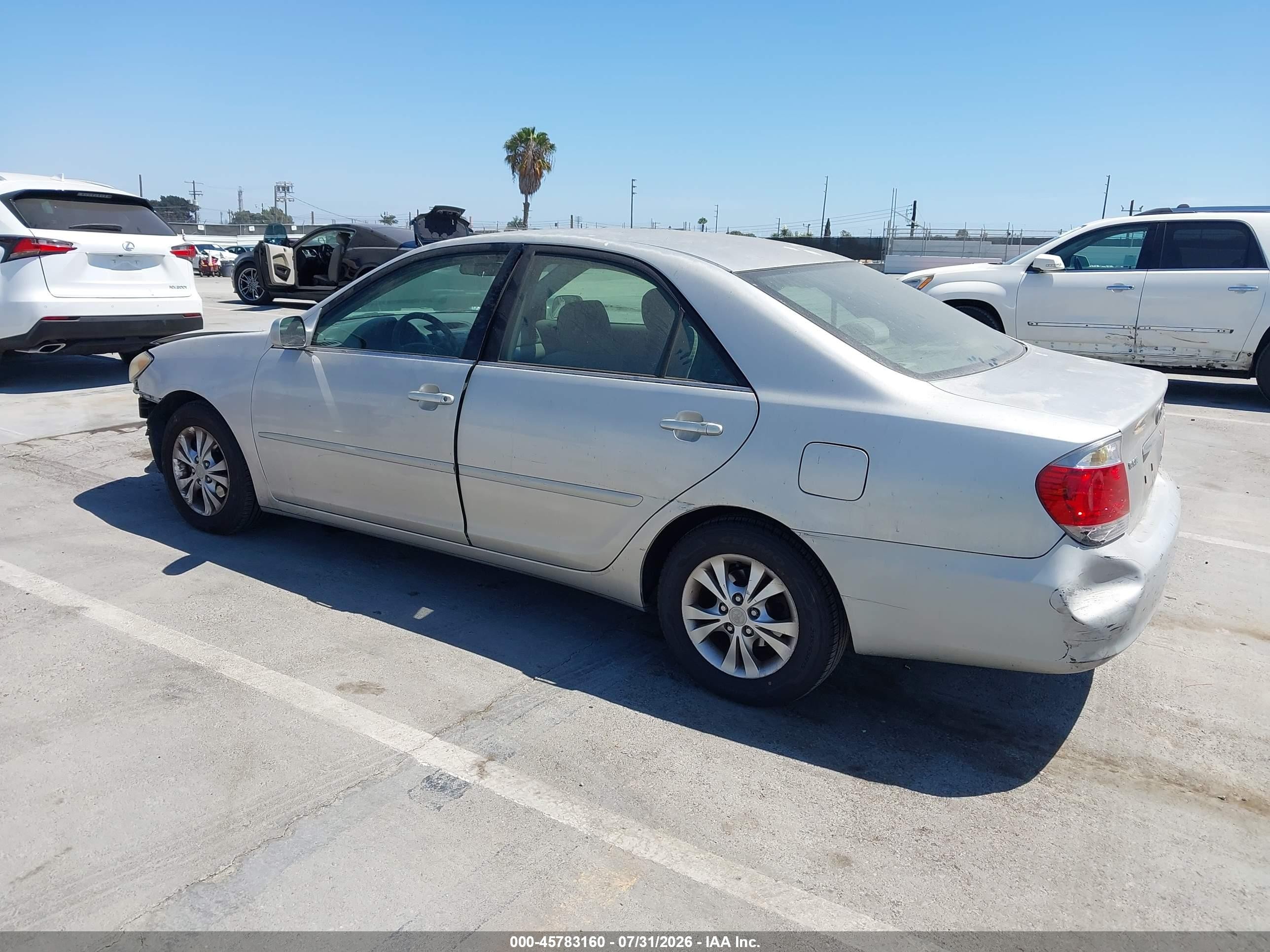 2005 Toyota Camry Le V6 Silver vin: 4T1BF32K75U106240