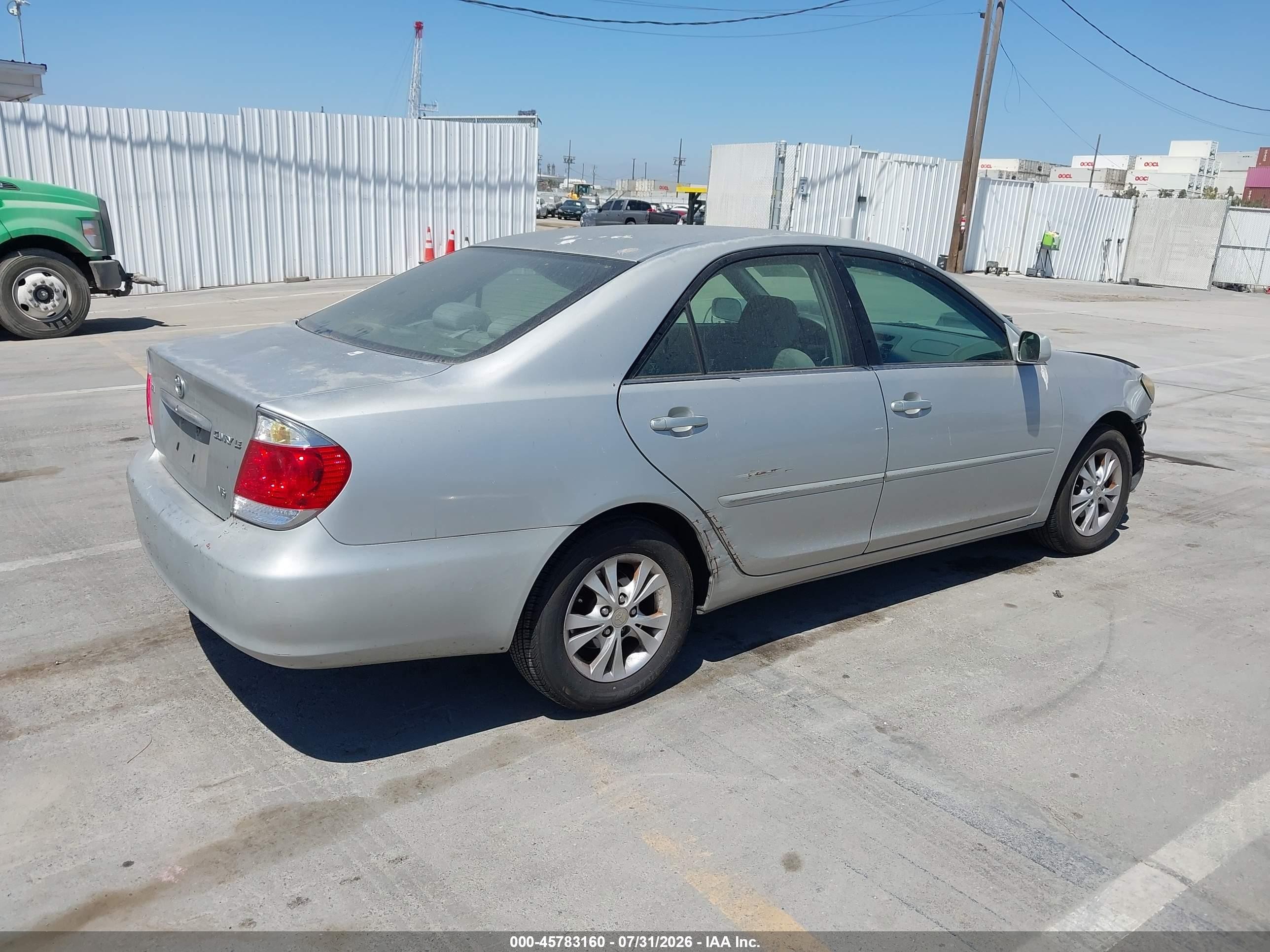 2005 Toyota Camry Le V6 Silver vin: 4T1BF32K75U106240