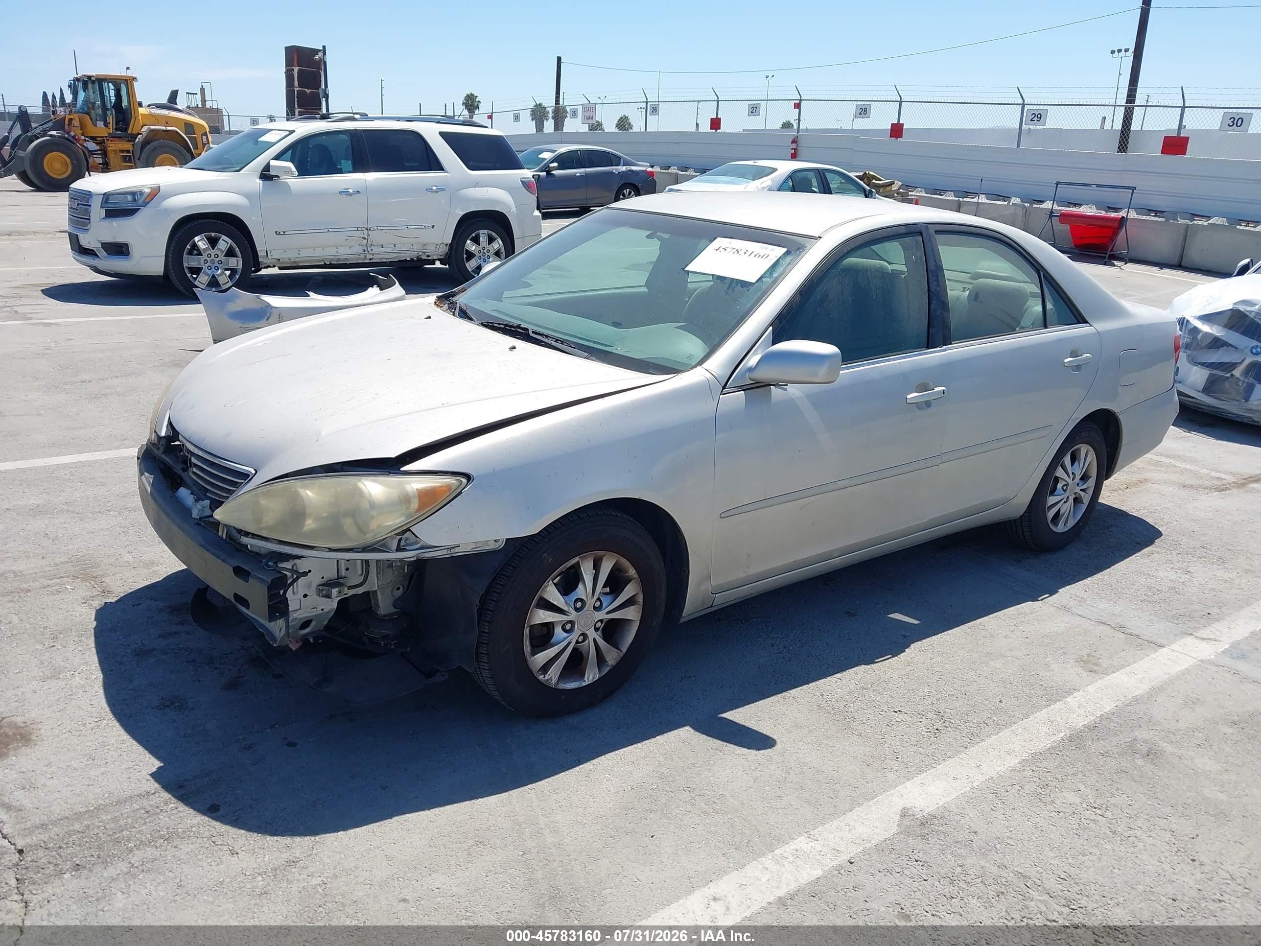 2005 Toyota Camry Le V6 Silver vin: 4T1BF32K75U106240