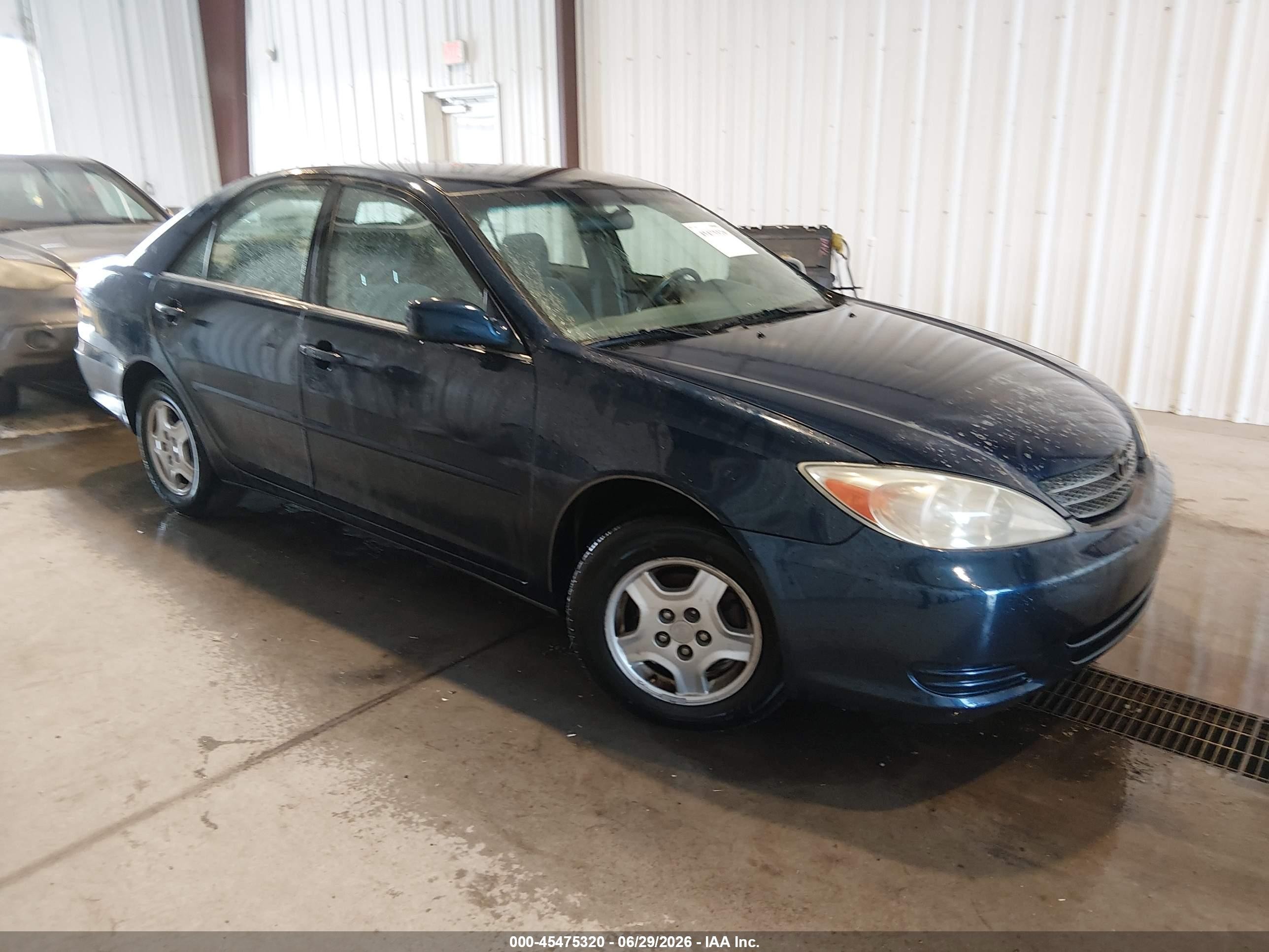 2003 Toyota Camry Le V6 Blue vin: 4T1BF32K83U043663